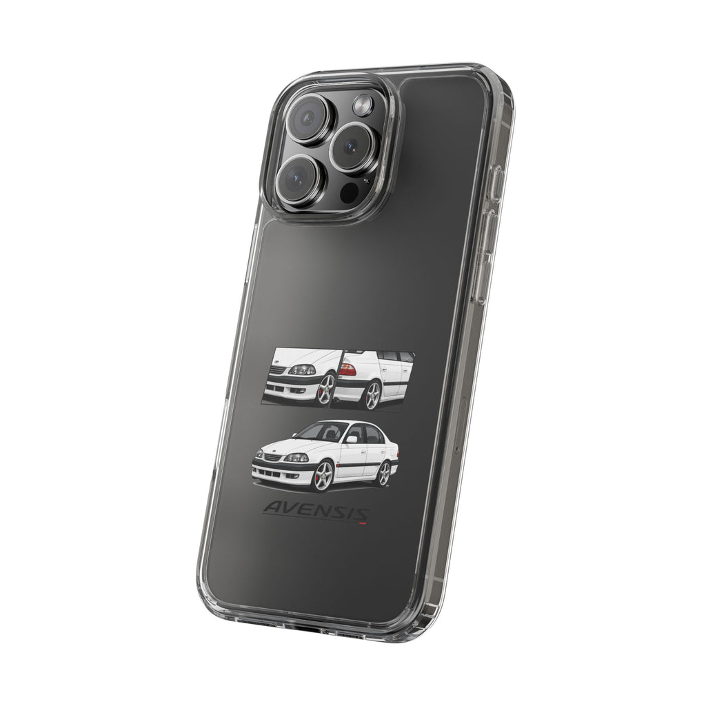 WHITE TOYOTA AVENSIS PHONE CASES