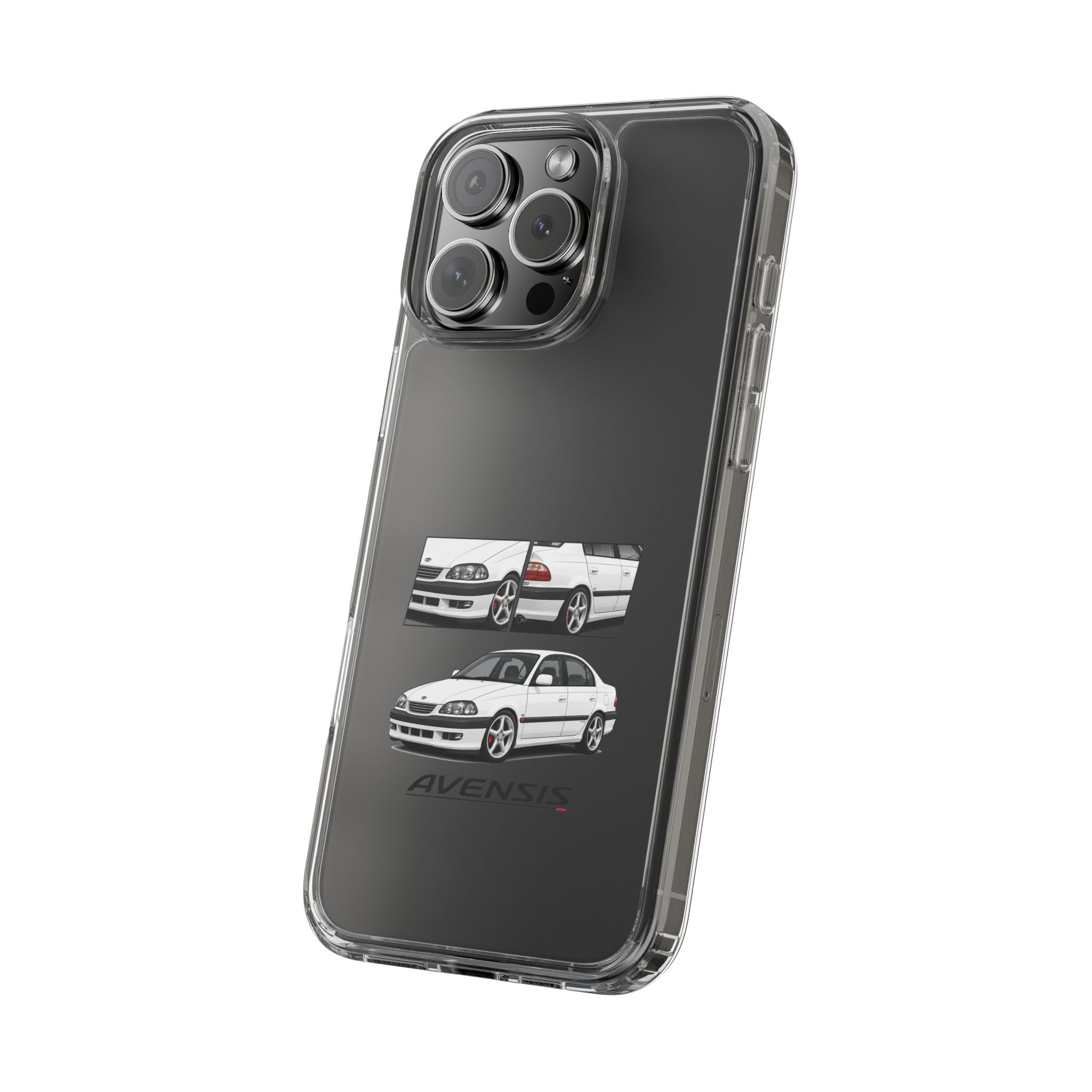 WHITE TOYOTA AVENSIS PHONE CASES