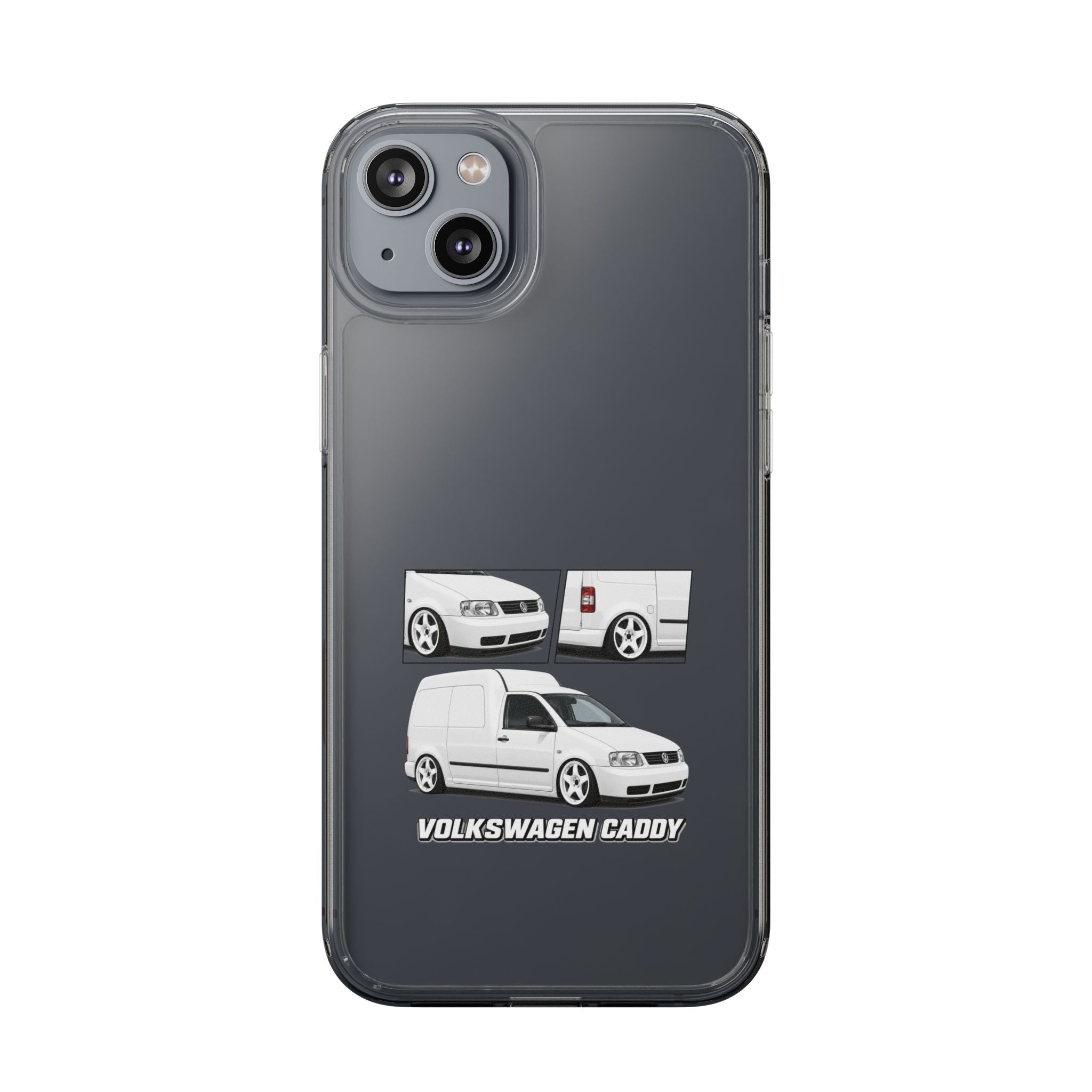 WHITE VW CADDY PHONE CASES