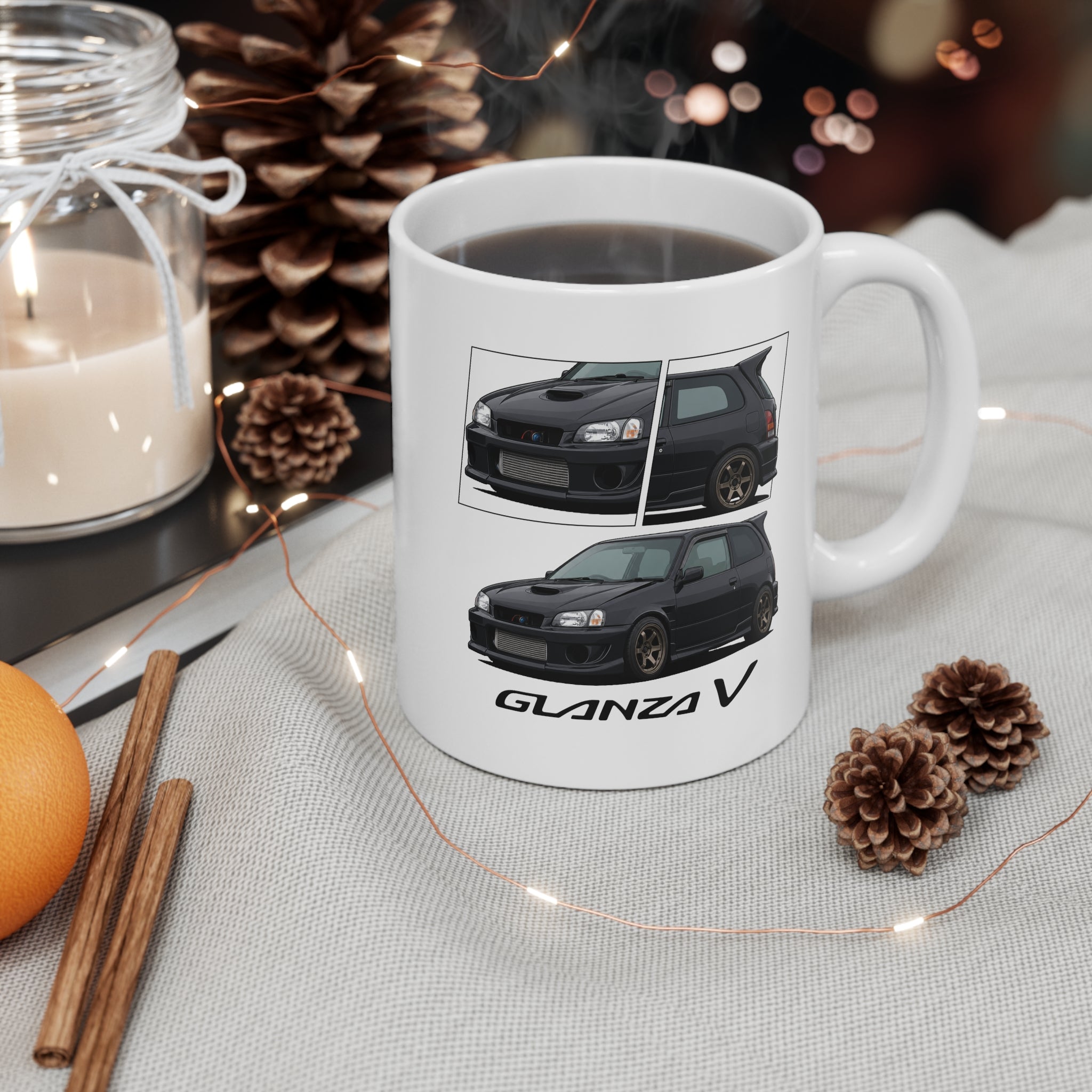 BLACK TOYOTA GLANZA MUG