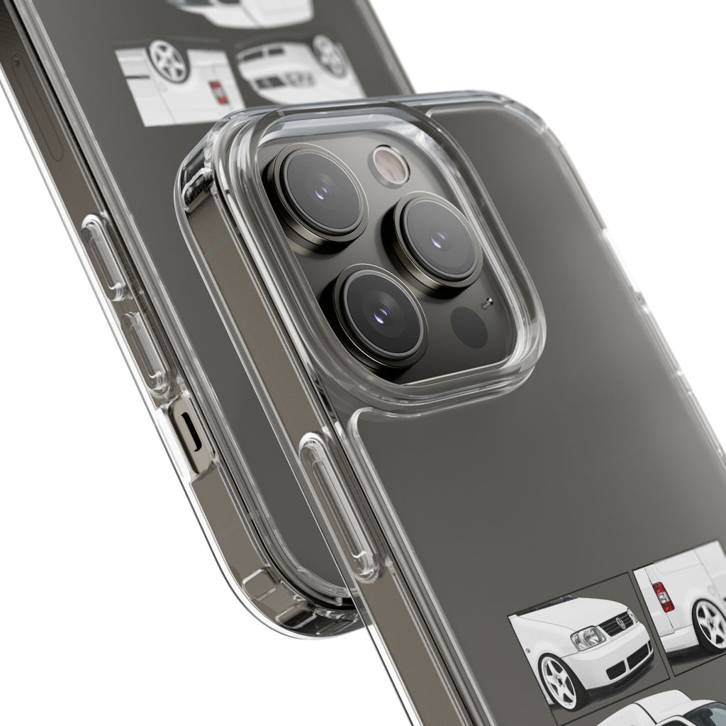 WHITE VW CADDY PHONE CASES