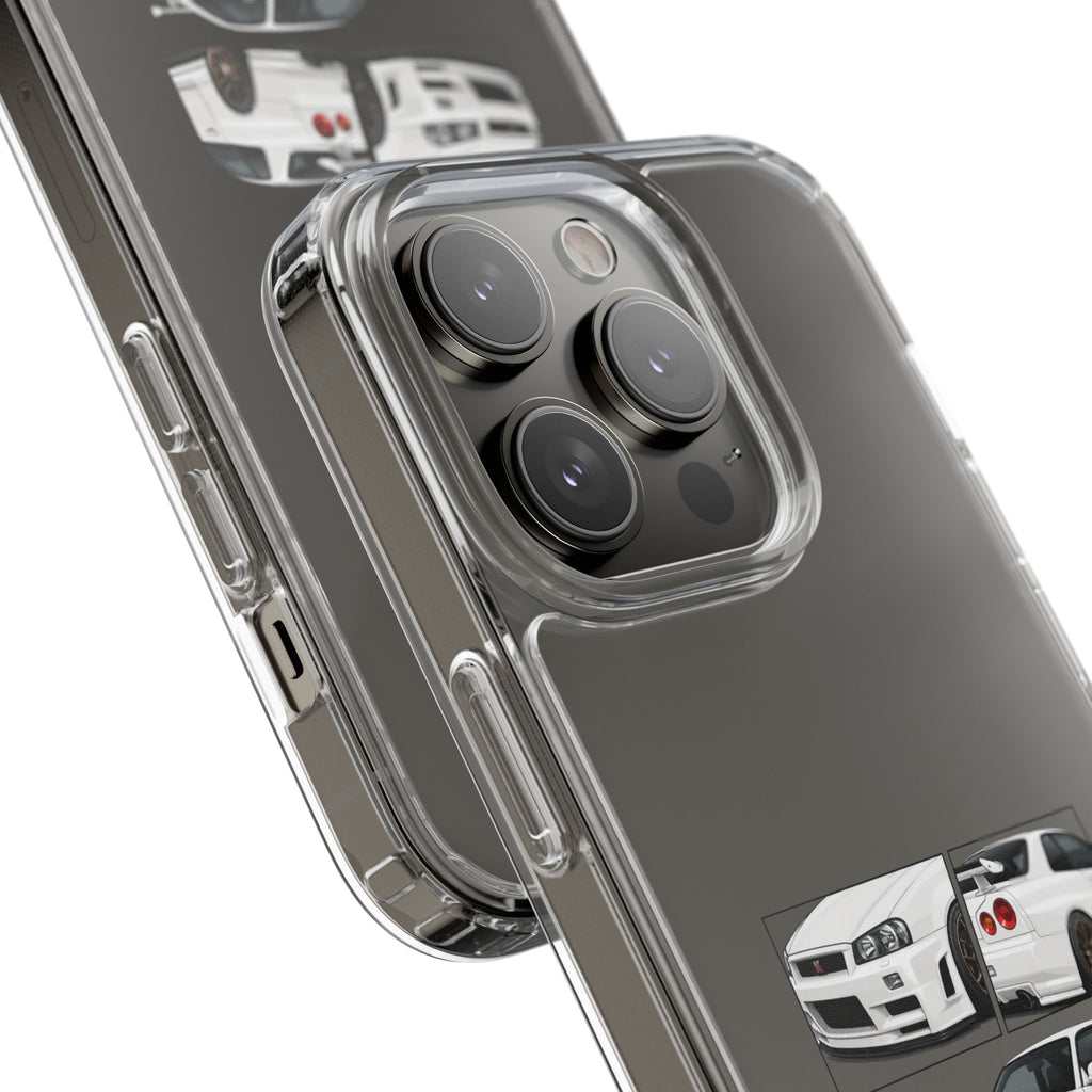 WHITE R34 GTR PHONE CASES