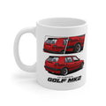 RED VW MK2 GOLF MUG