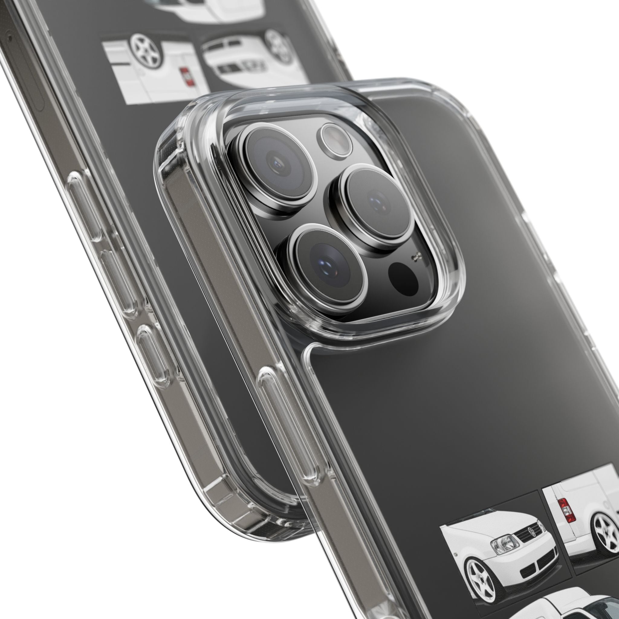 WHITE VW CADDY PHONE CASES