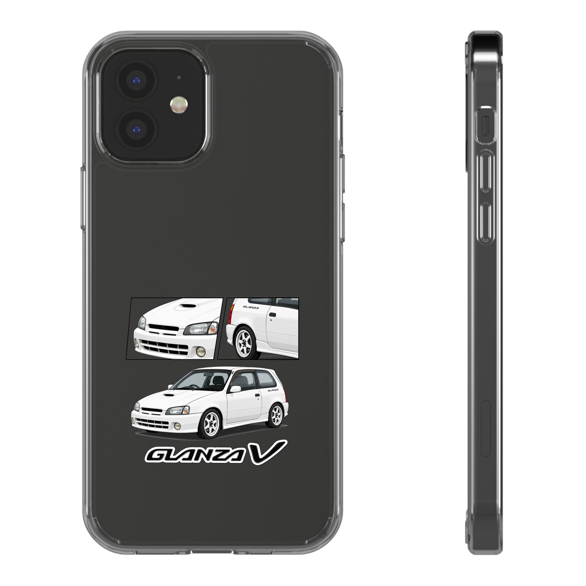 WHITE TOYOTA GLANZA PHONE CASES