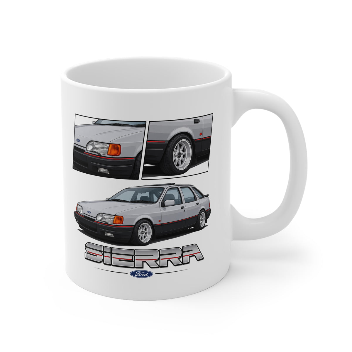 SILVER SIERRA HATCH MUG