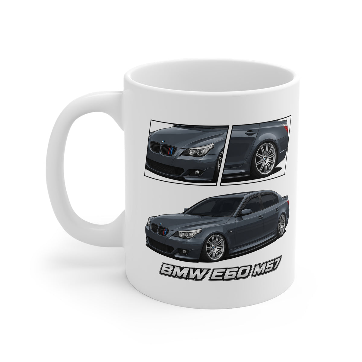 GREY BMW E60 MUG