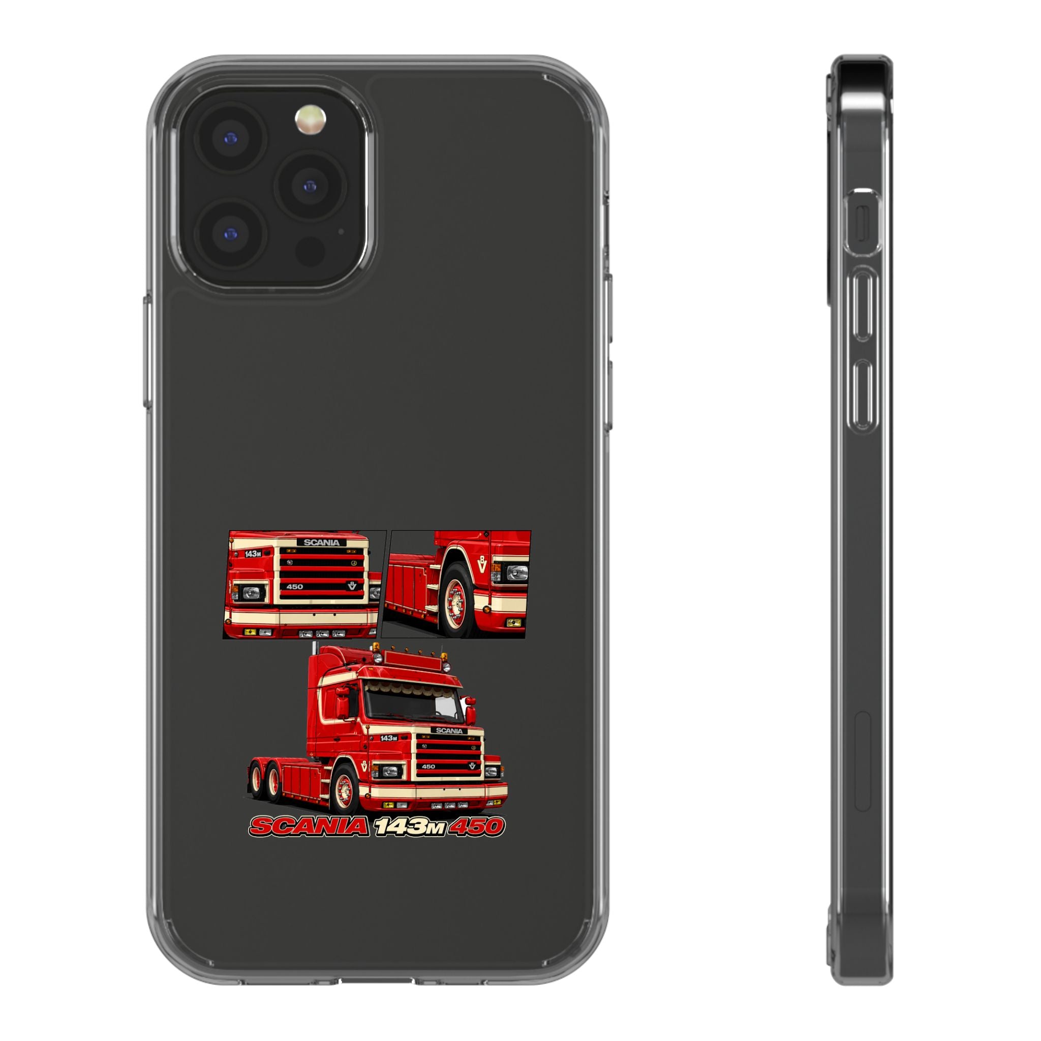 RED SCANIA 450 143M PHONE CASES