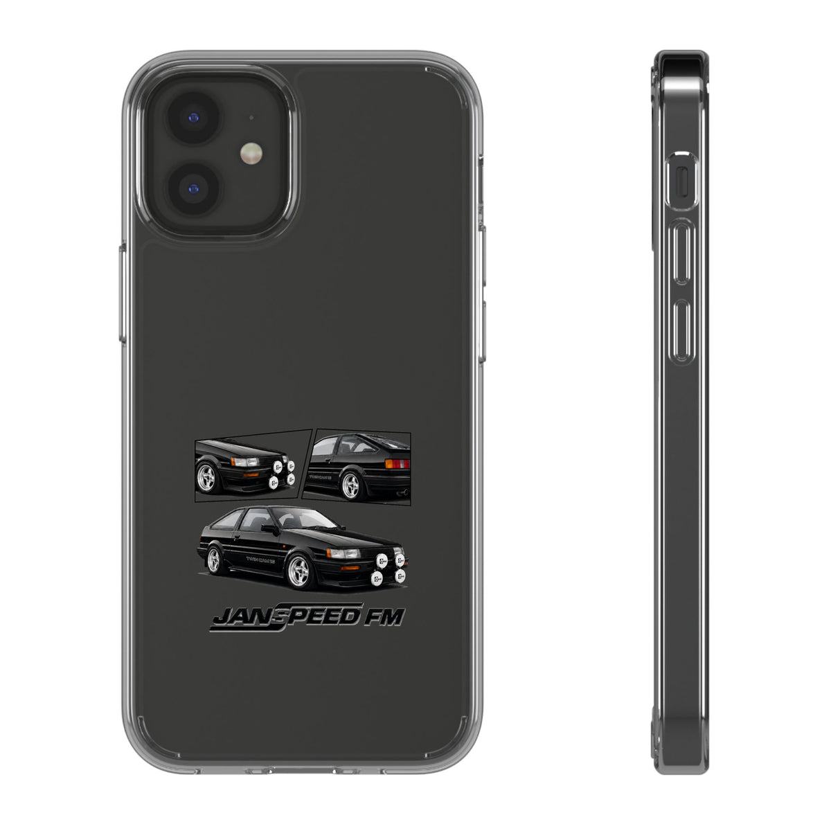BLACK AE86 TWINCAM PHONE CASES
