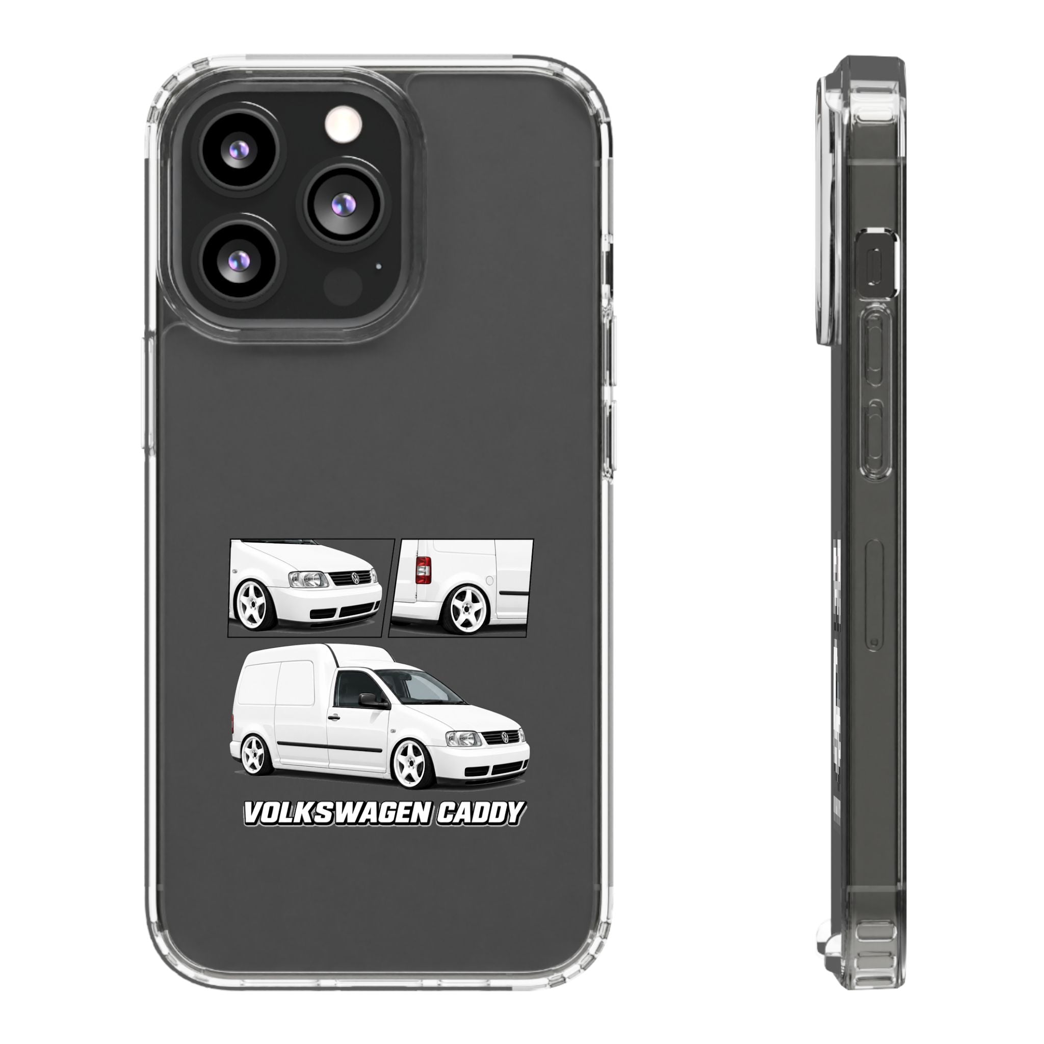 WHITE VW CADDY PHONE CASES
