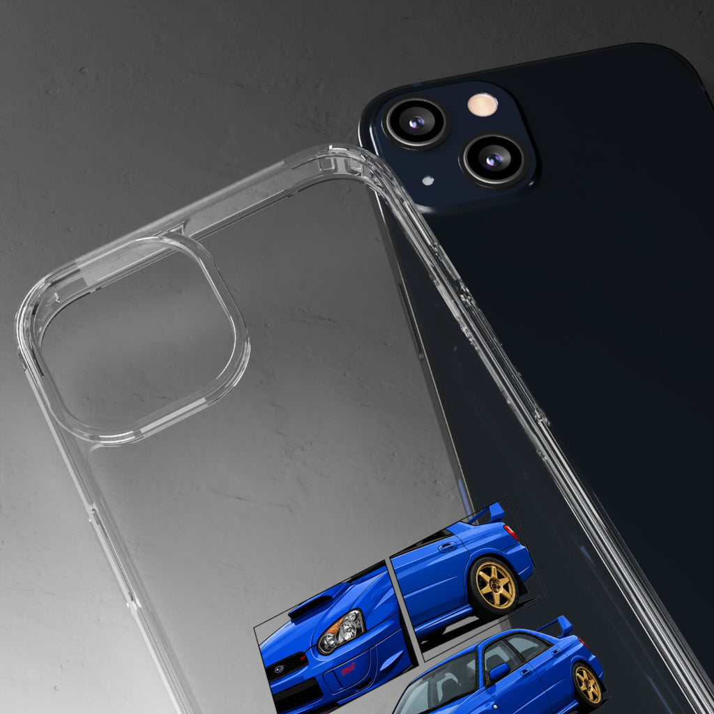 BLUE IMPREZA STI PHONE CASES