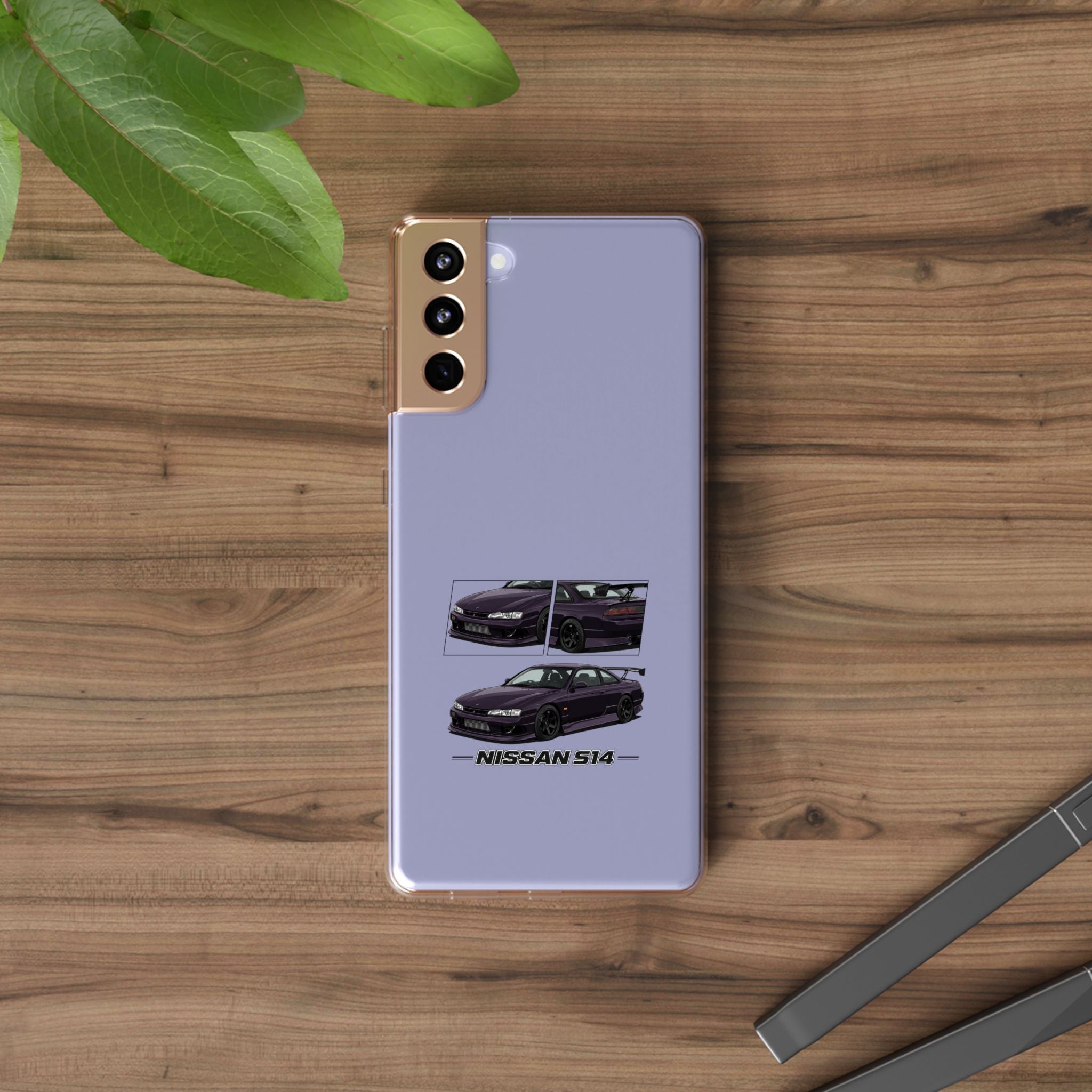PURPLE NISSAN S14 PHONE CASES