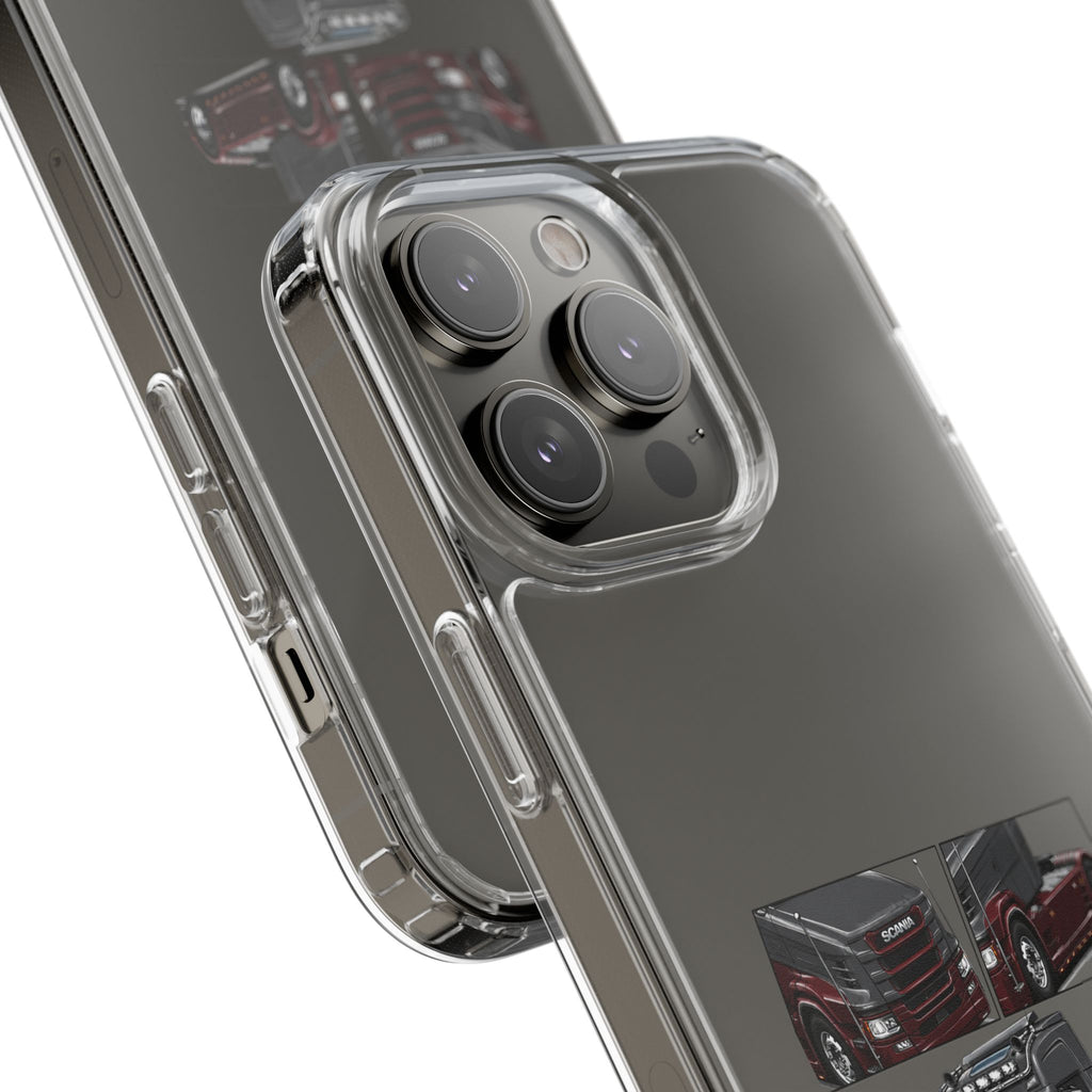 GREYBURGANDY SCANIA T-CAB PHONE CASES