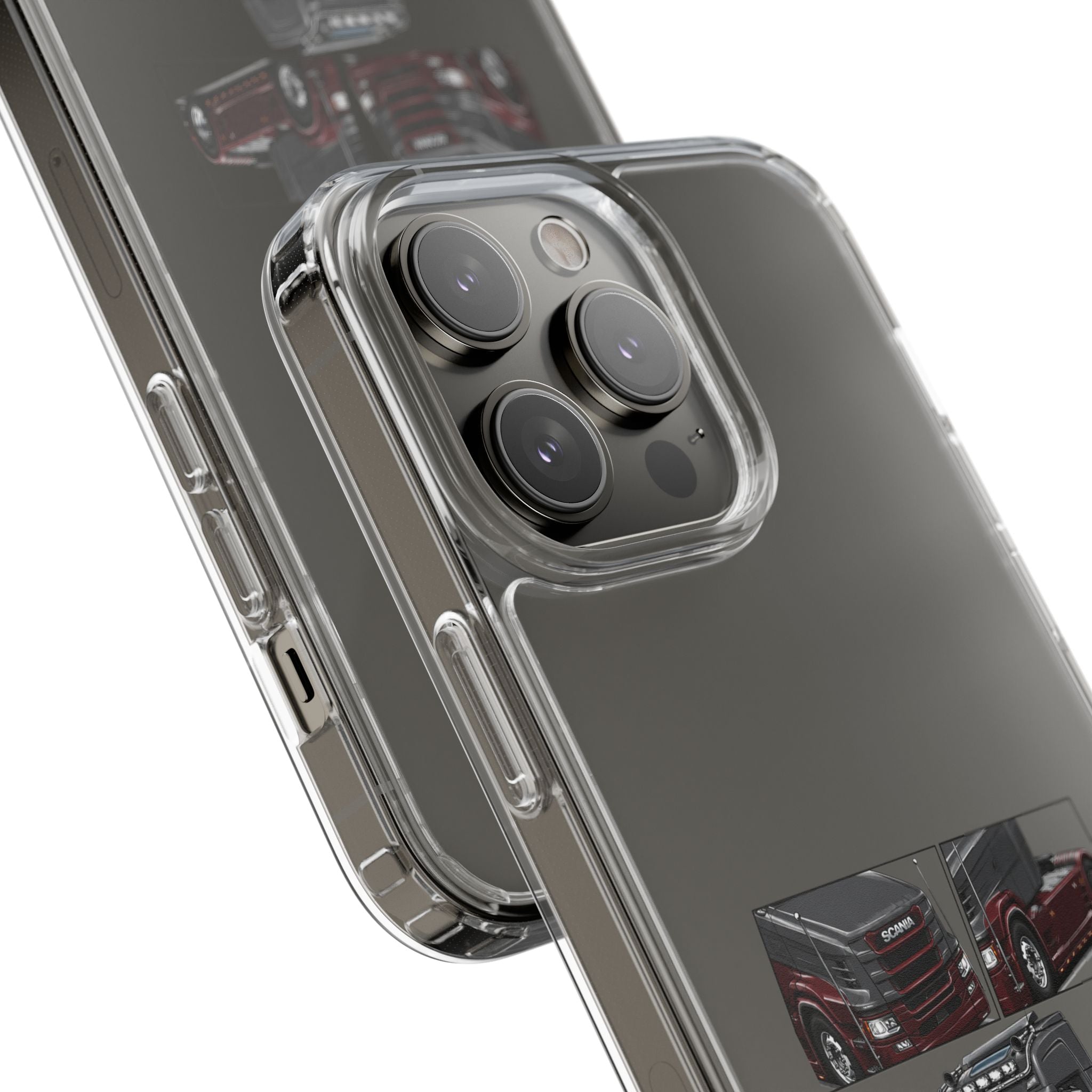 GREYBURGANDY SCANIA T-CAB PHONE CASES