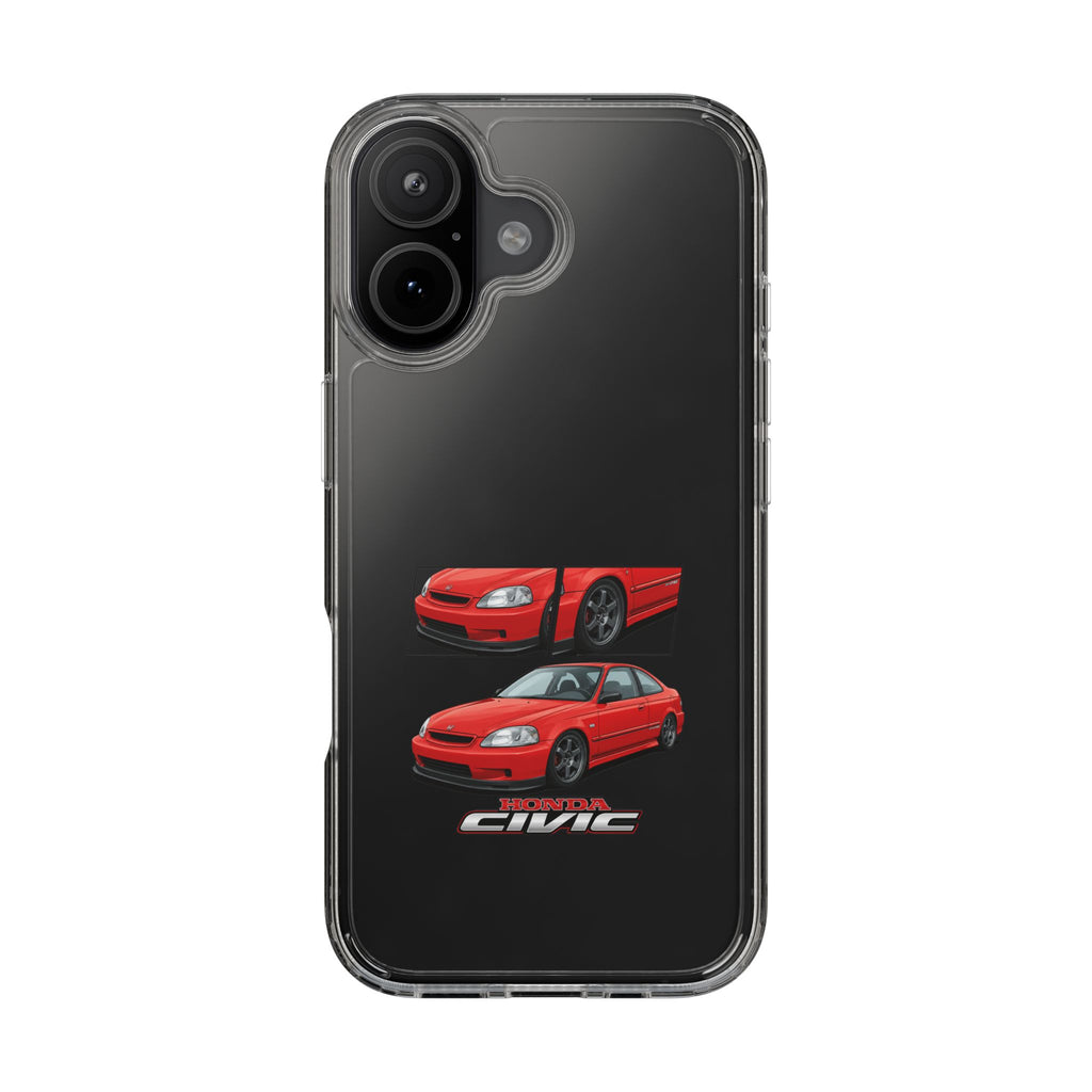 RED CIVIC EK COUPE PHONE CASES