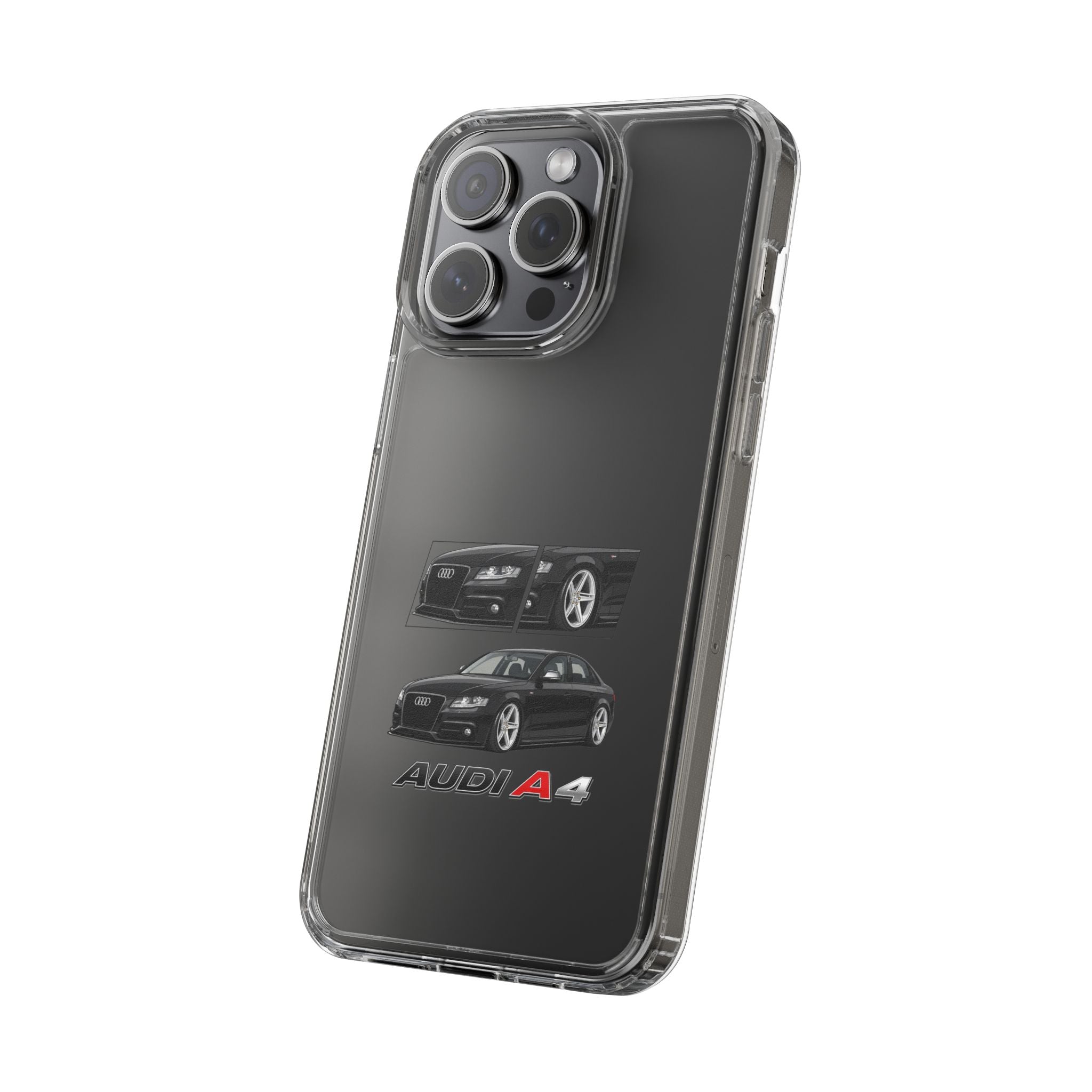 BLACK B8 AUDI A4 PHONE CASES
