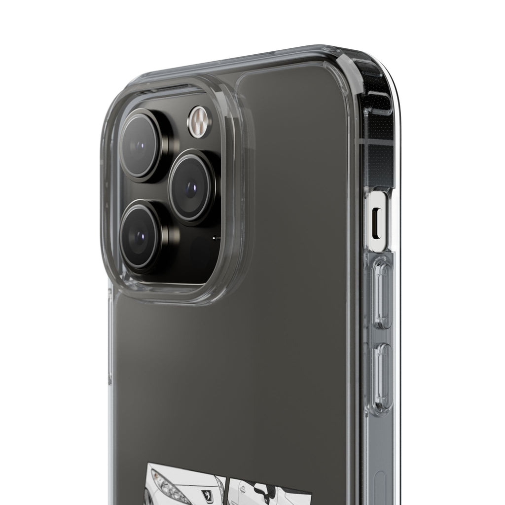 WHITE PEUGEOT 207 PHONE CASES