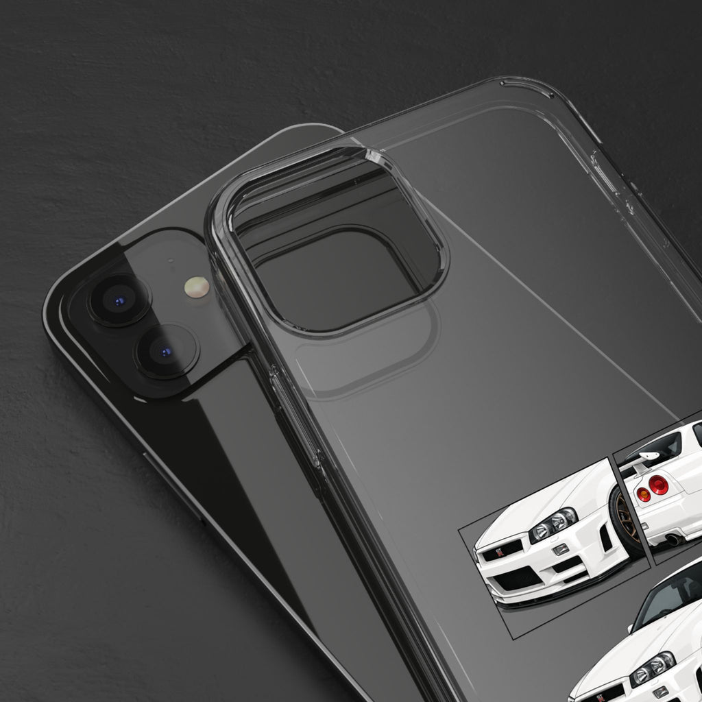 WHITE R34 GTR PHONE CASES