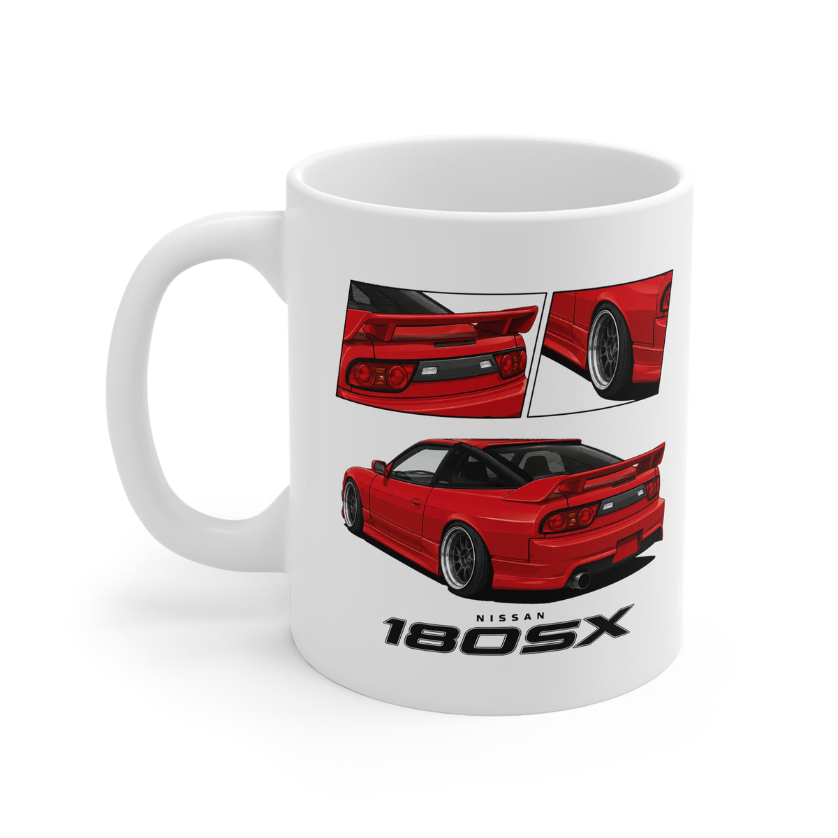RED NISSAN 180SX MUG