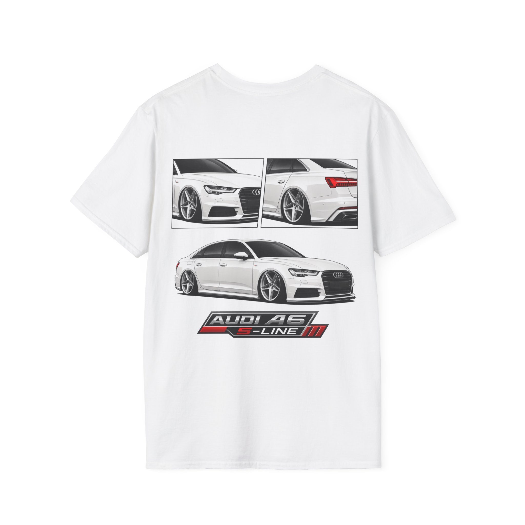 WHITE AUDI A6 T-SHIRT