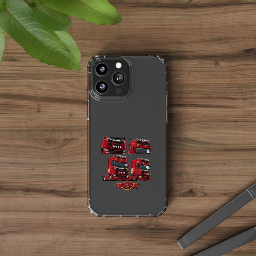 2 RED SCANIA S-SERIES PHONE CASES