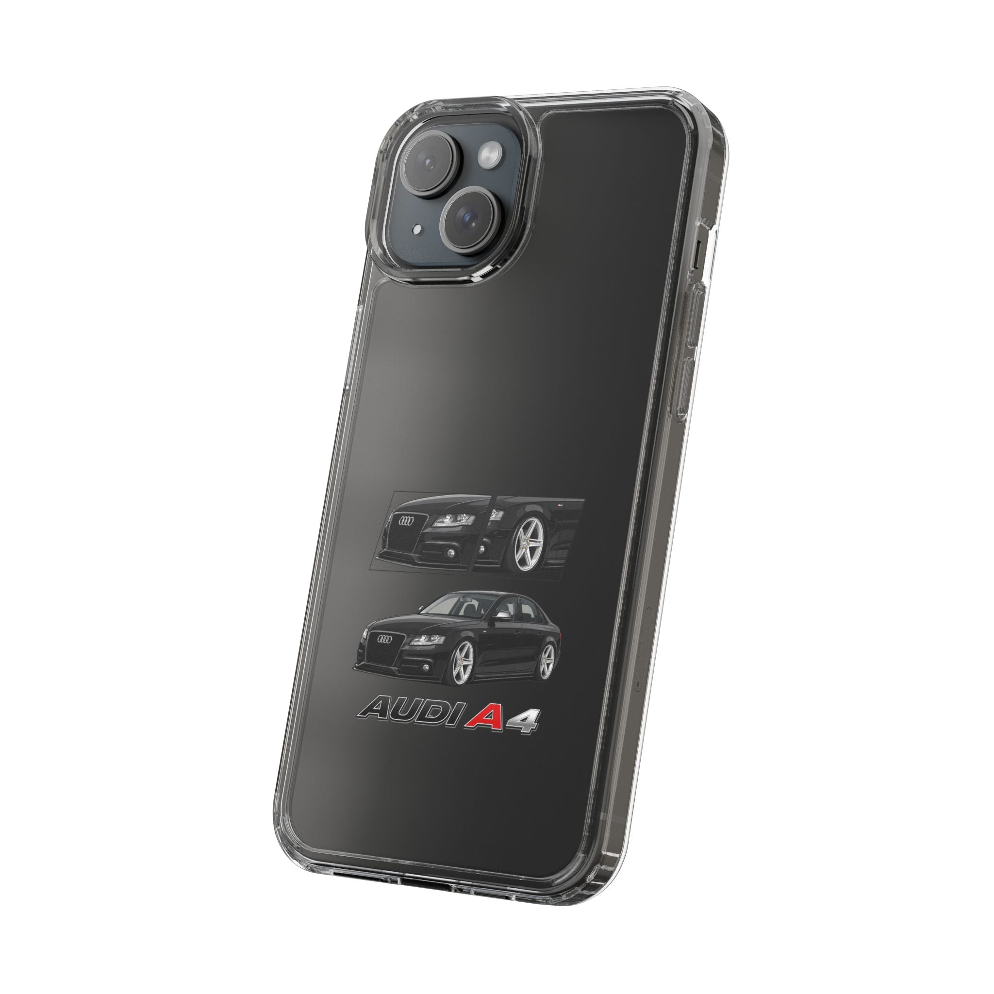 BLACK B8 AUDI A4 PHONE CASES