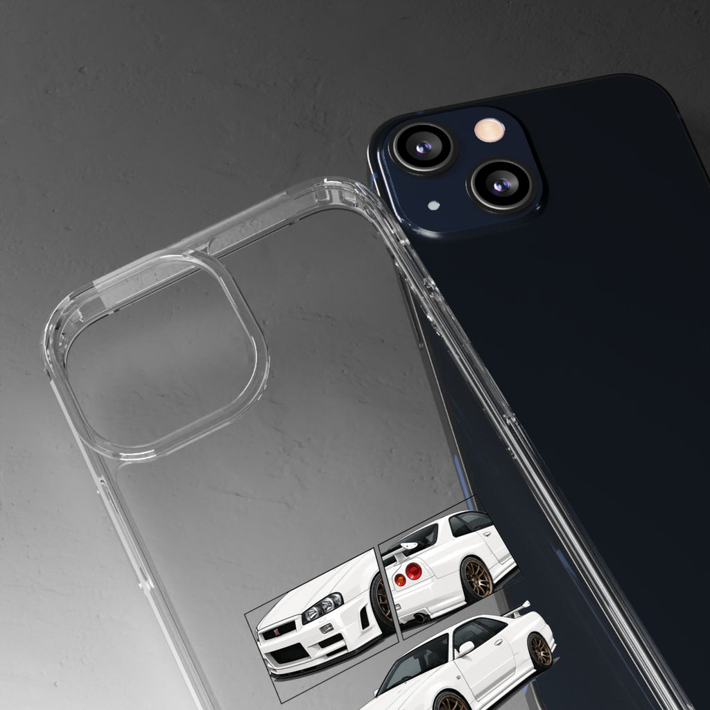 WHITE R34 GTR PHONE CASES