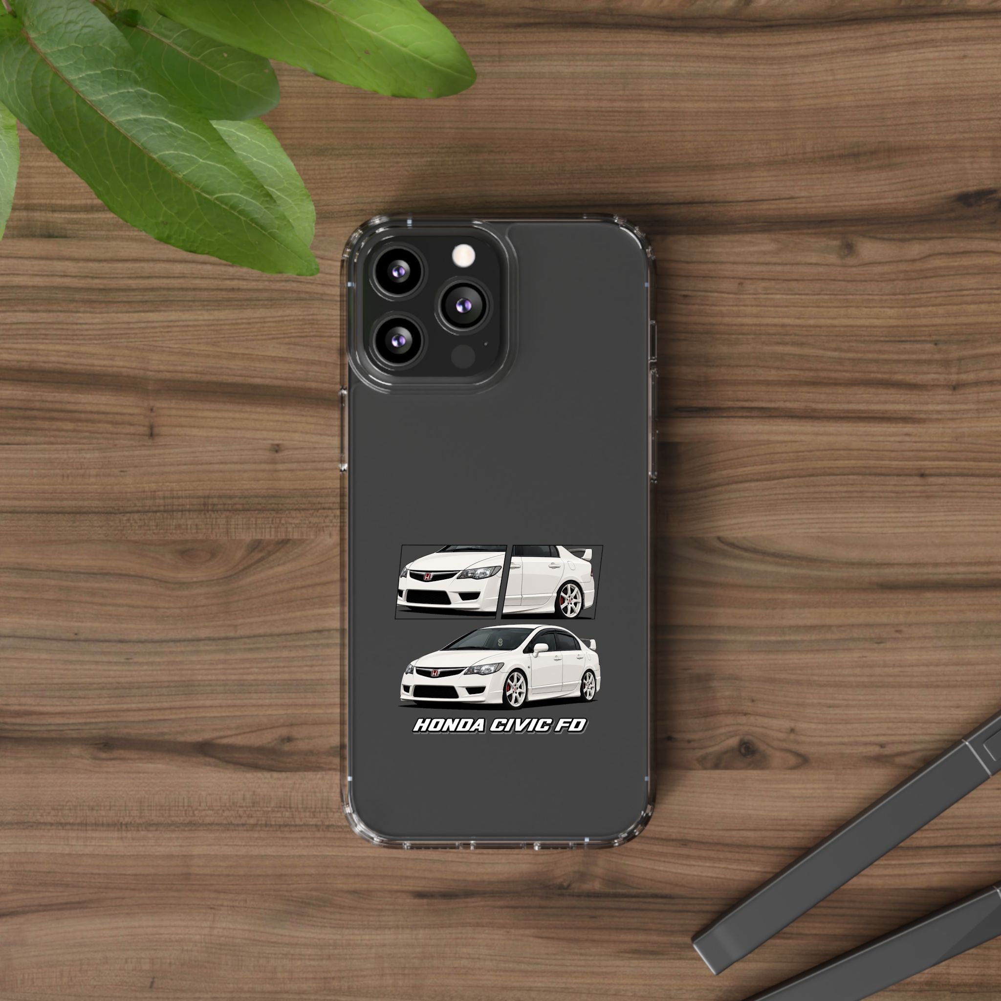 WHITE CIVIC FD PHONE CASES