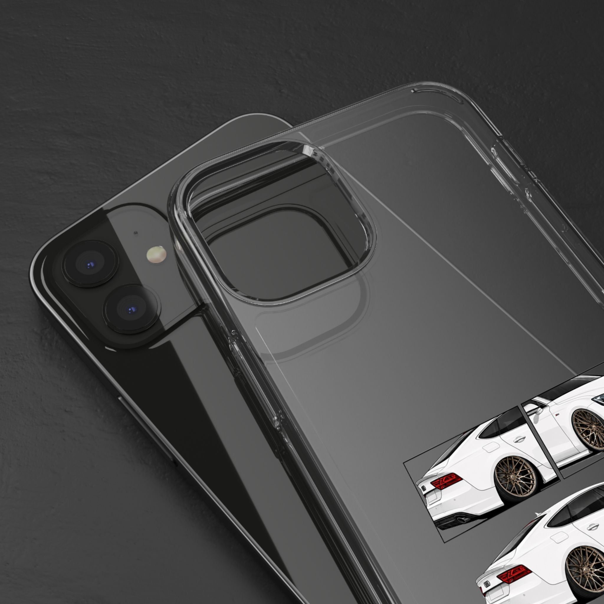 WHITE AUDI A7 PHONE CASES