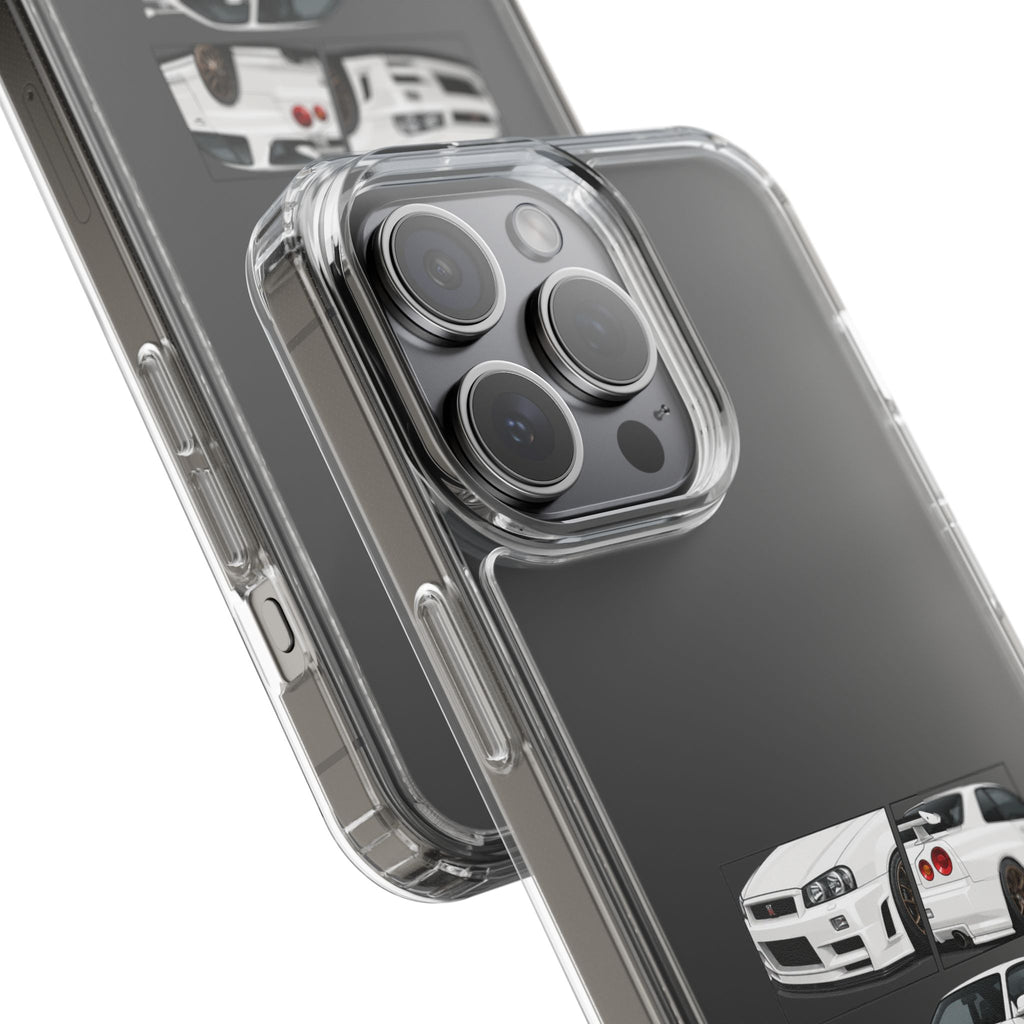 WHITE R34 GTR PHONE CASES