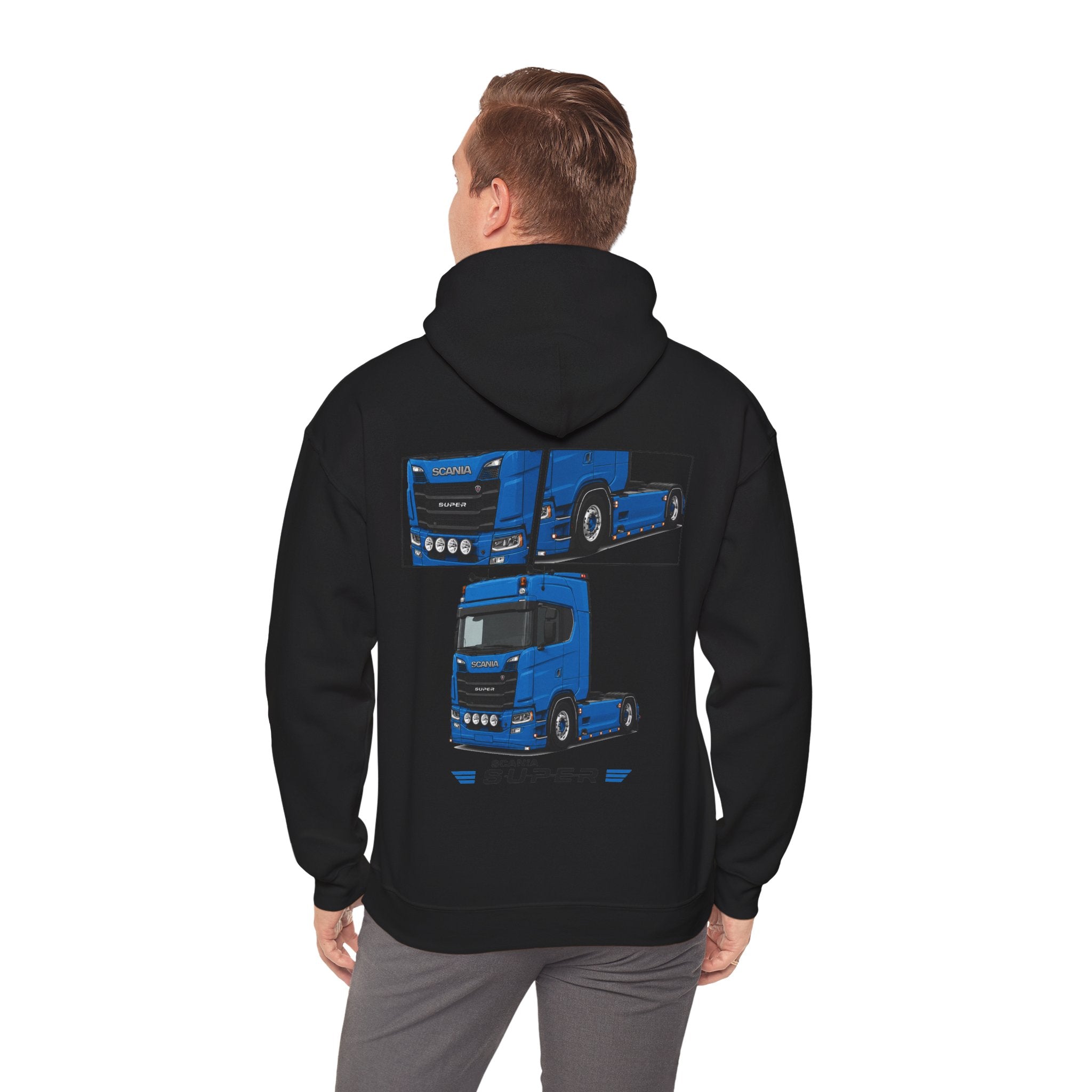BLUE SCANIA SUPER JUMPER