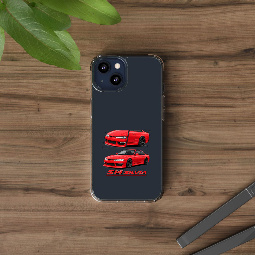 RED NISSAN S14 PHONE CASES