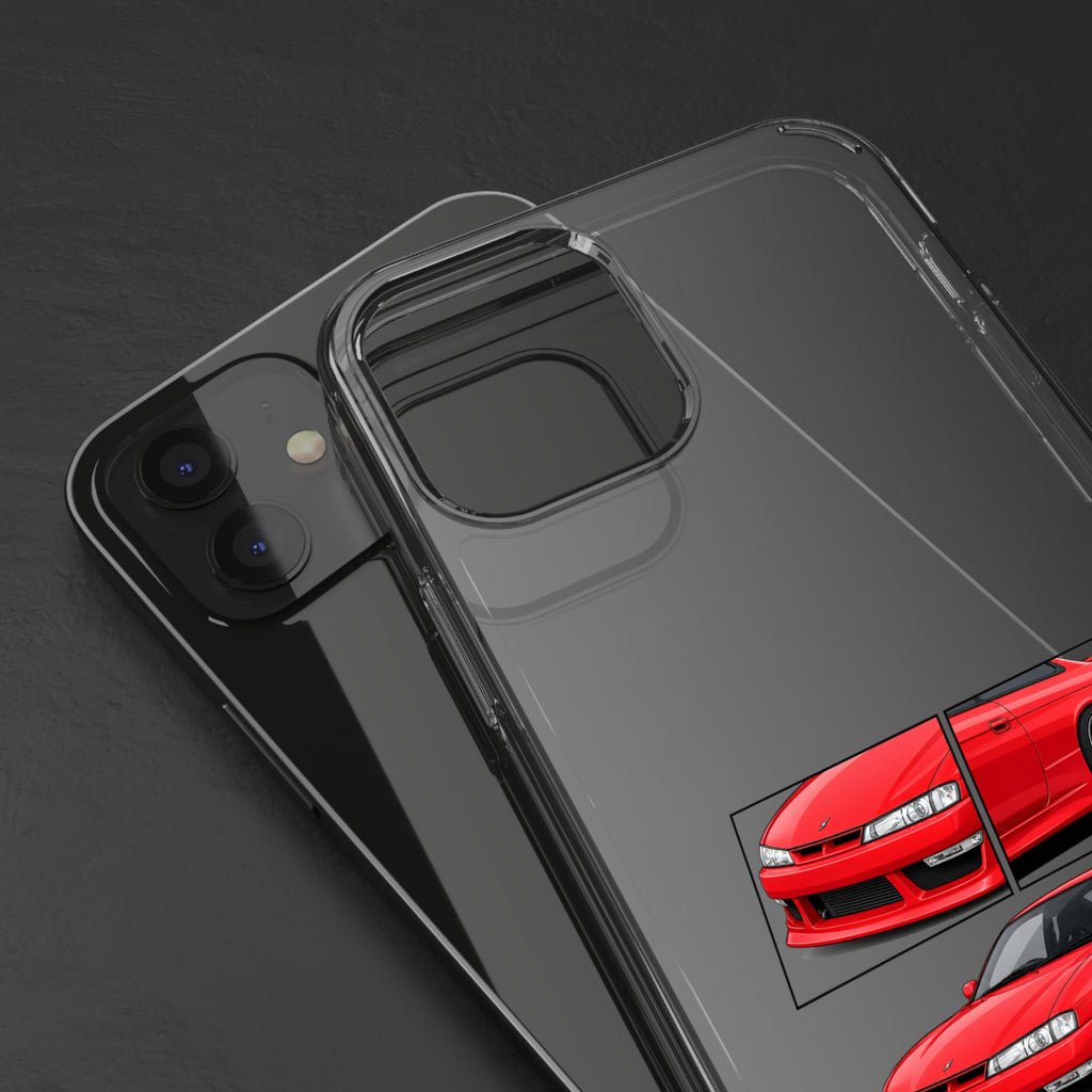 RED NISSAN S14 PHONE CASES
