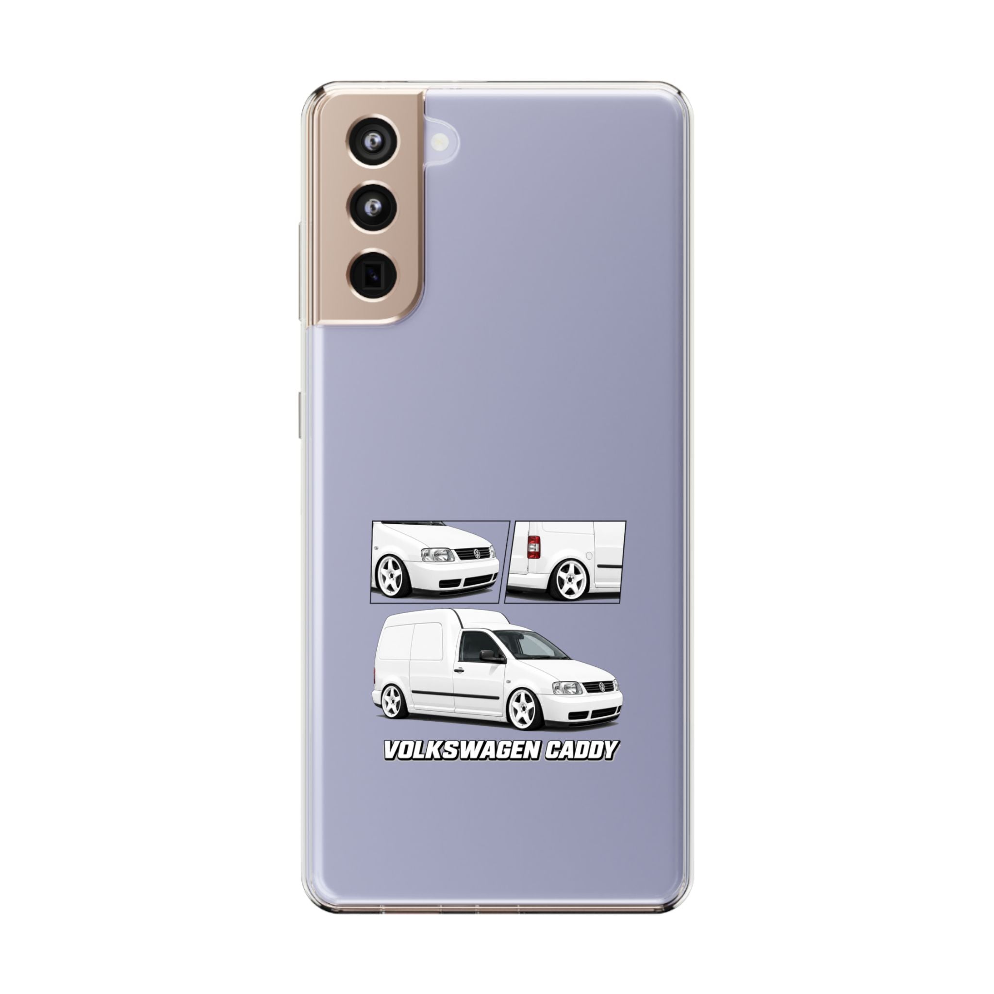 WHITE VW CADDY PHONE CASES