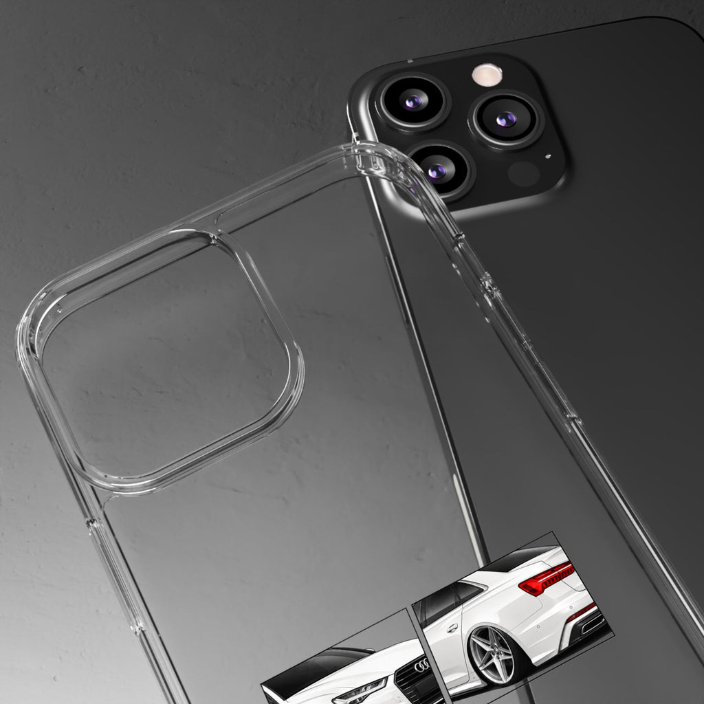 WHITE AUDI A6 PHONE CASES