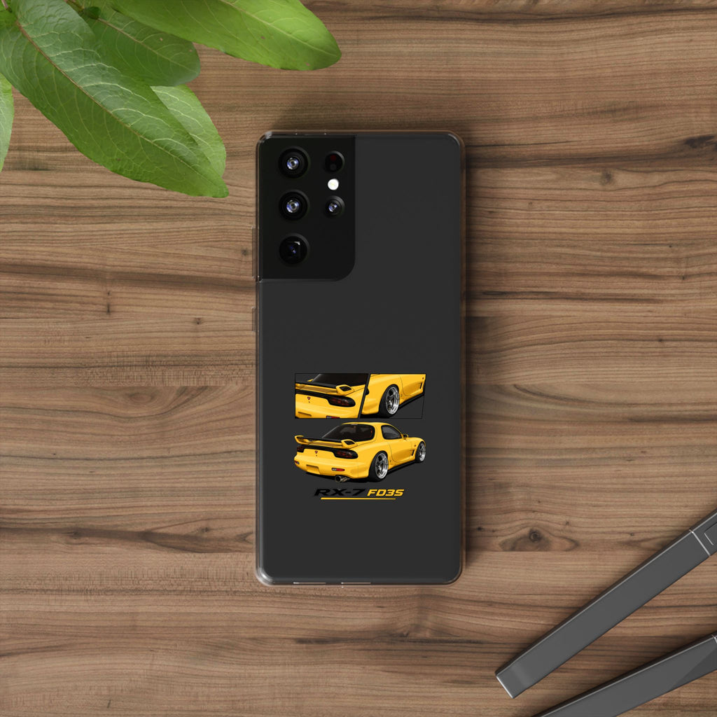 YELLOW MAZDA RX7 PHONE CASES