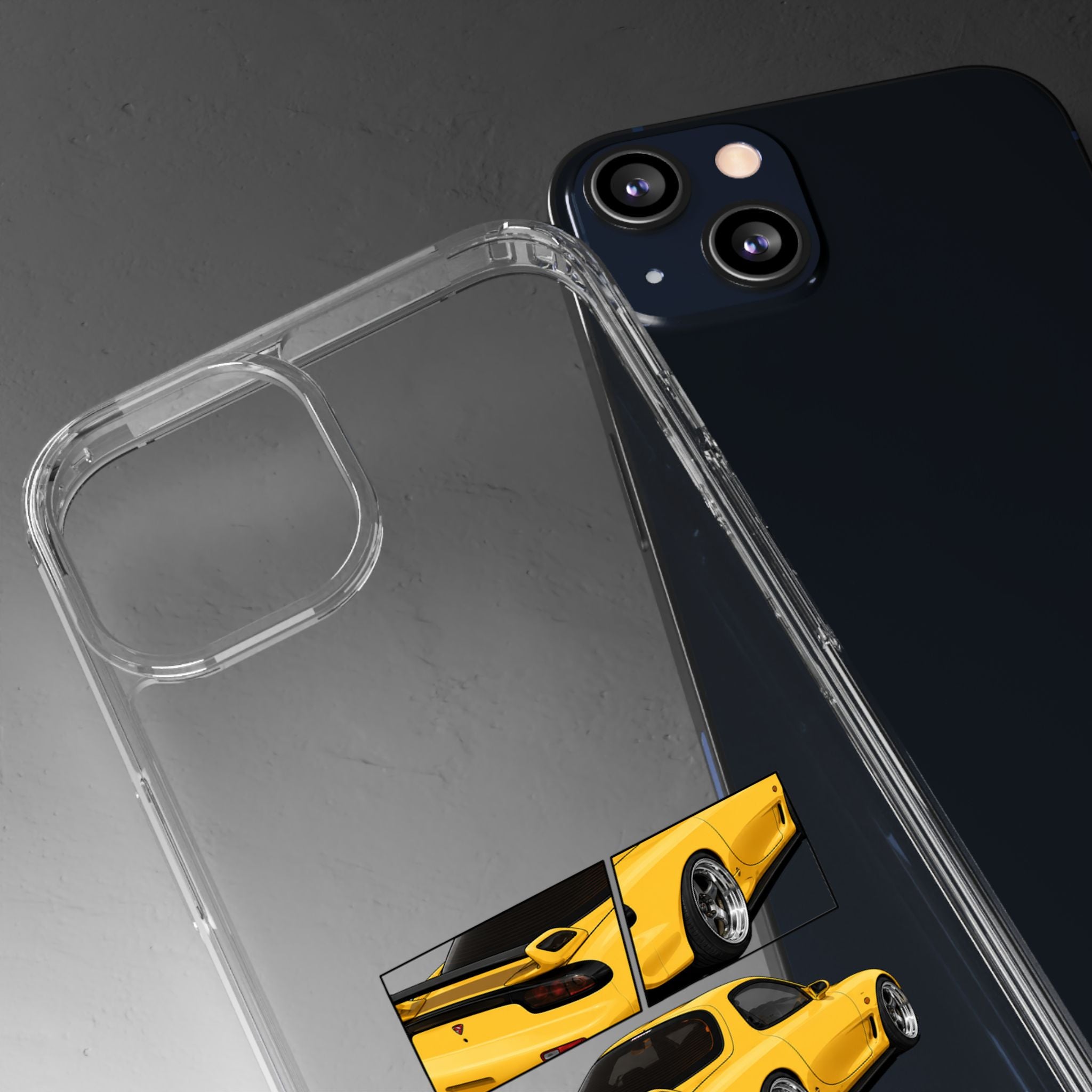 YELLOW MAZDA RX7 PHONE CASES