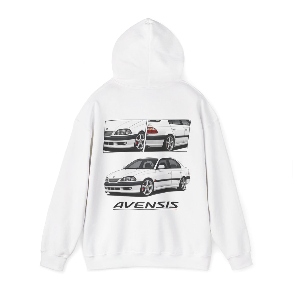 WHITE TOYOTA AVENSIS JUMPER