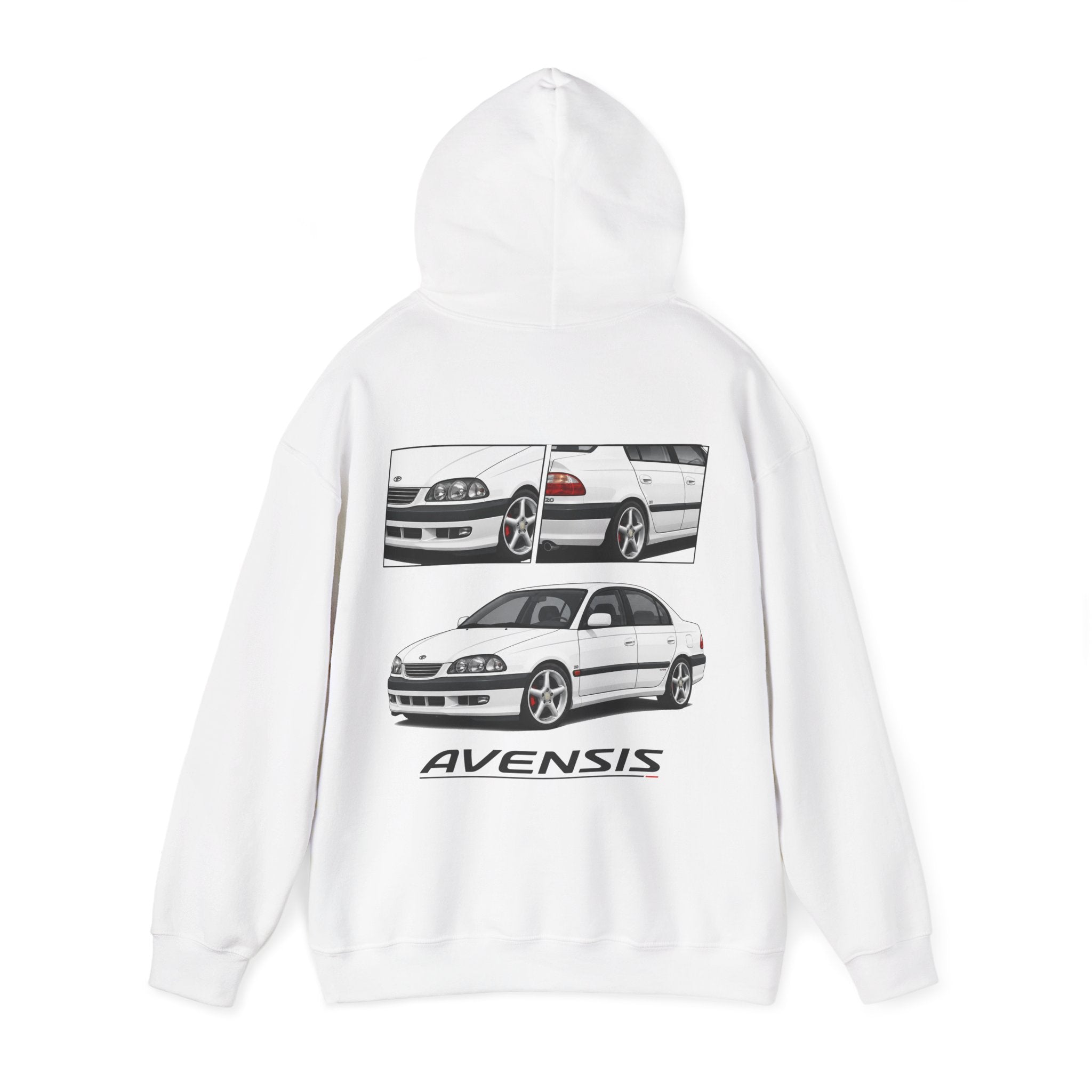 WHITE TOYOTA AVENSIS JUMPER