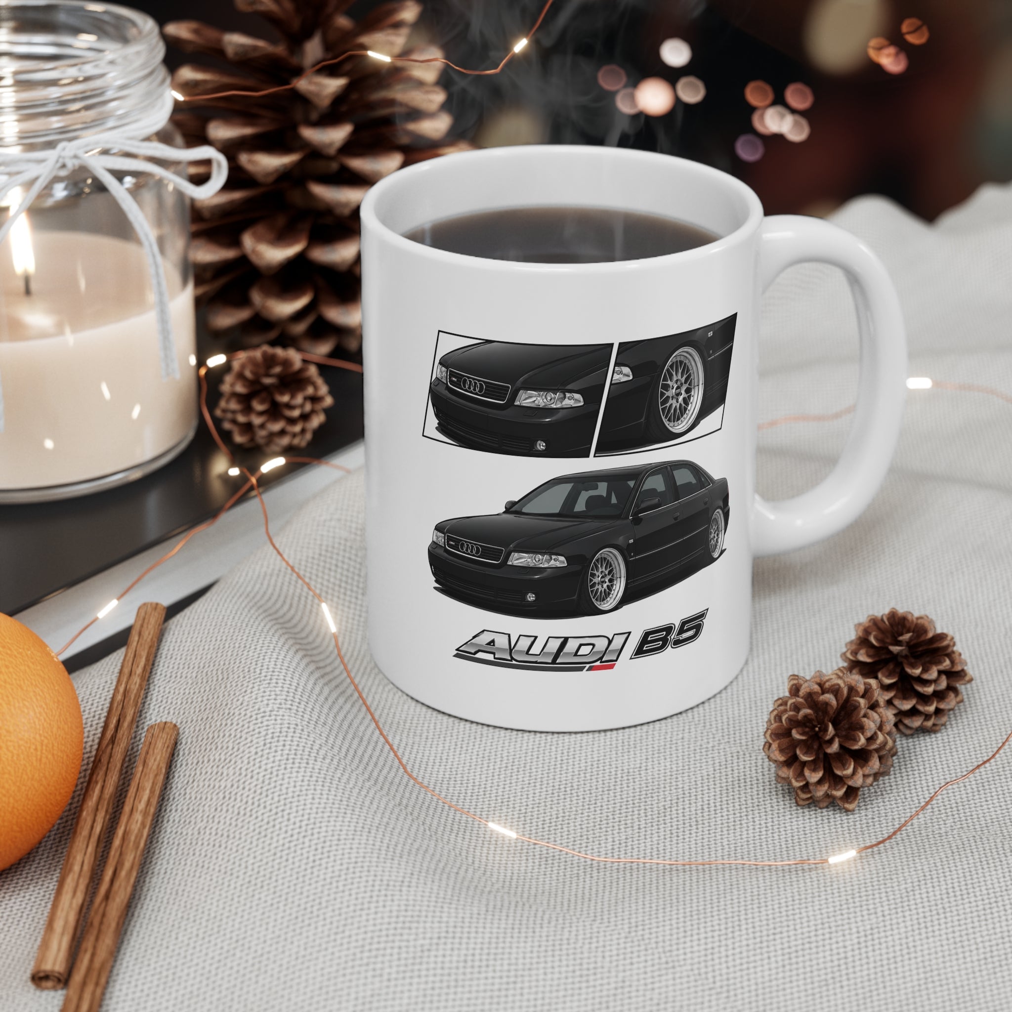 BLACK AUDI A4 B5 MUG