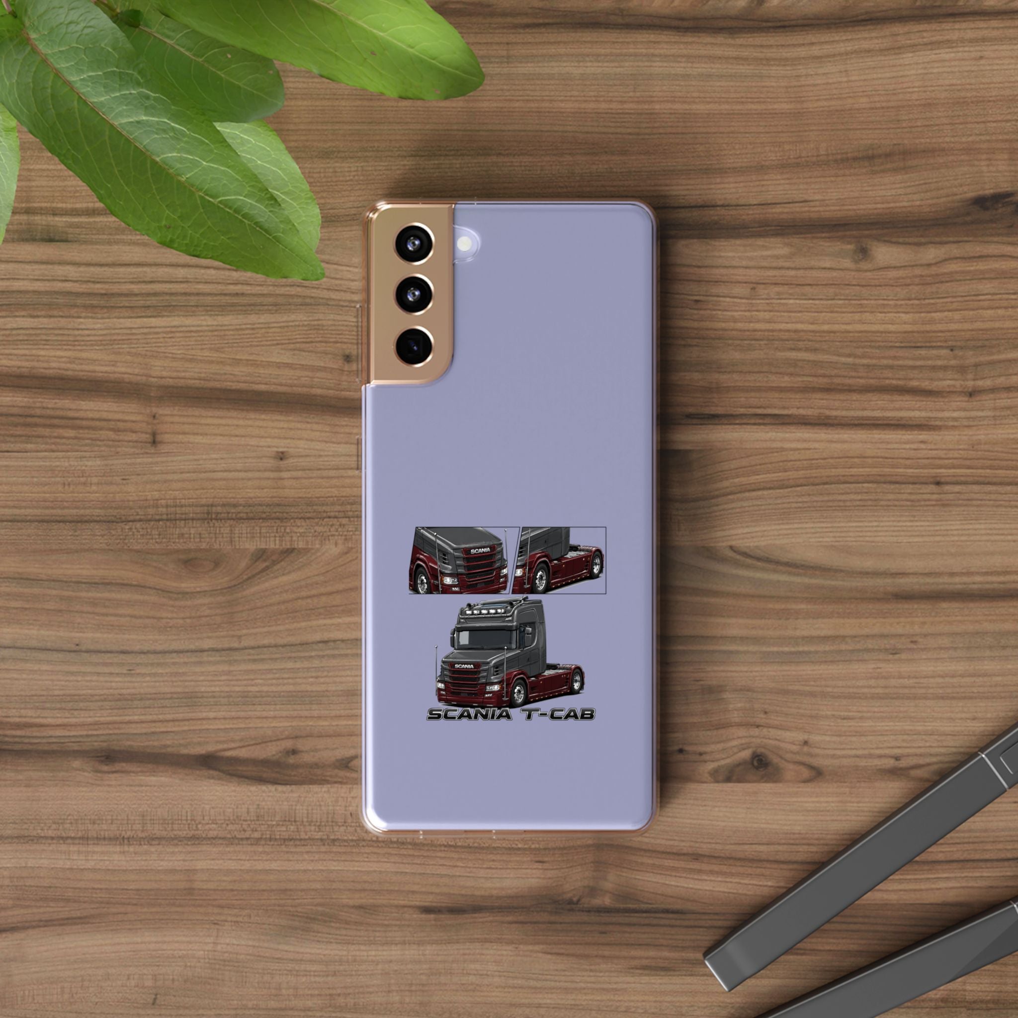 GREYBURGANDY SCANIA T-CAB PHONE CASES