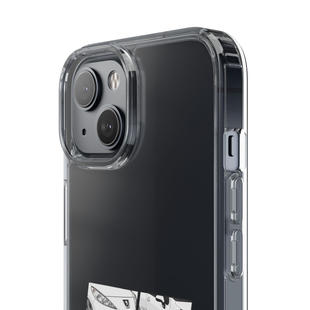 WHITE PEUGEOT 207 PHONE CASES