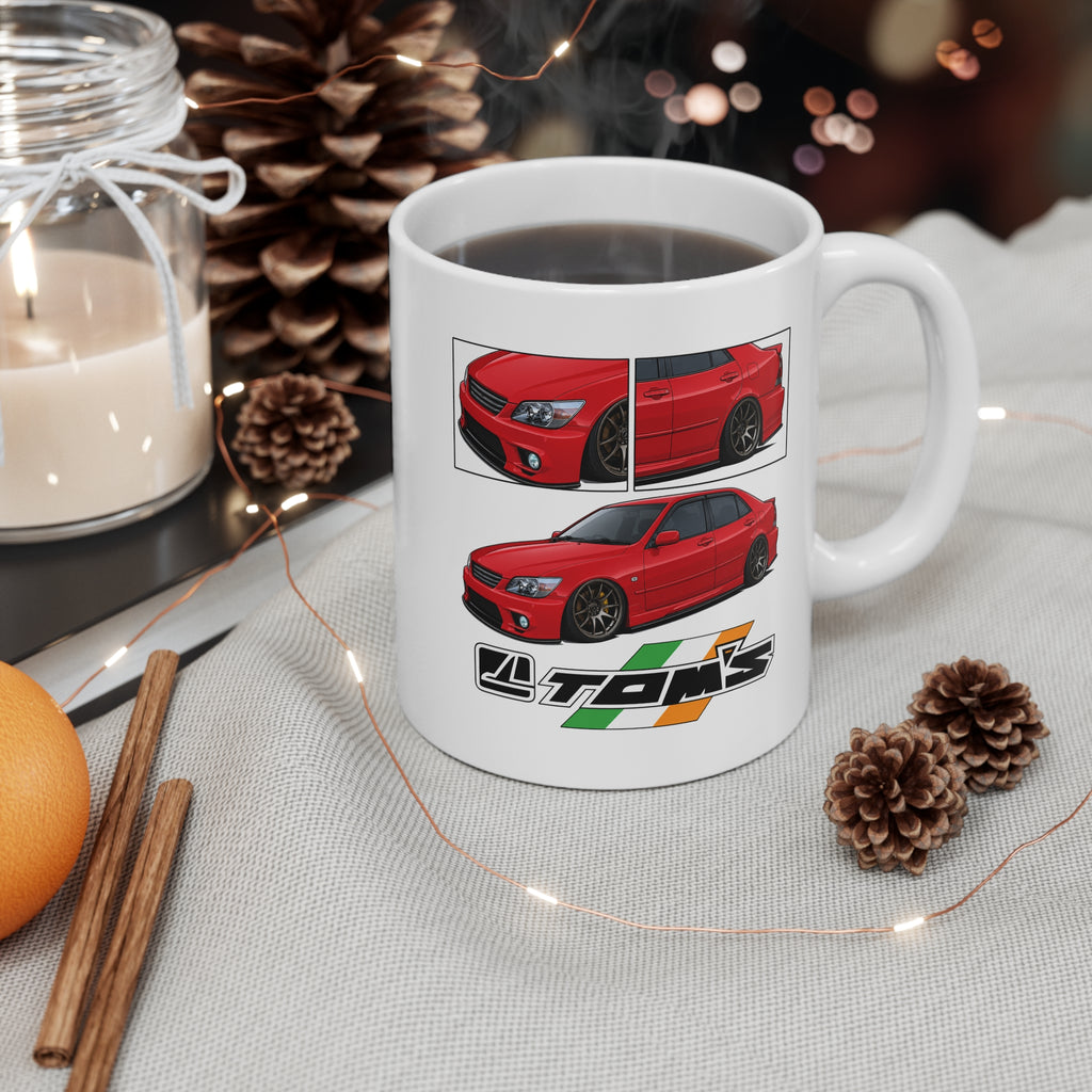 RED IS200 TRI-COLOUR TOMS MUG