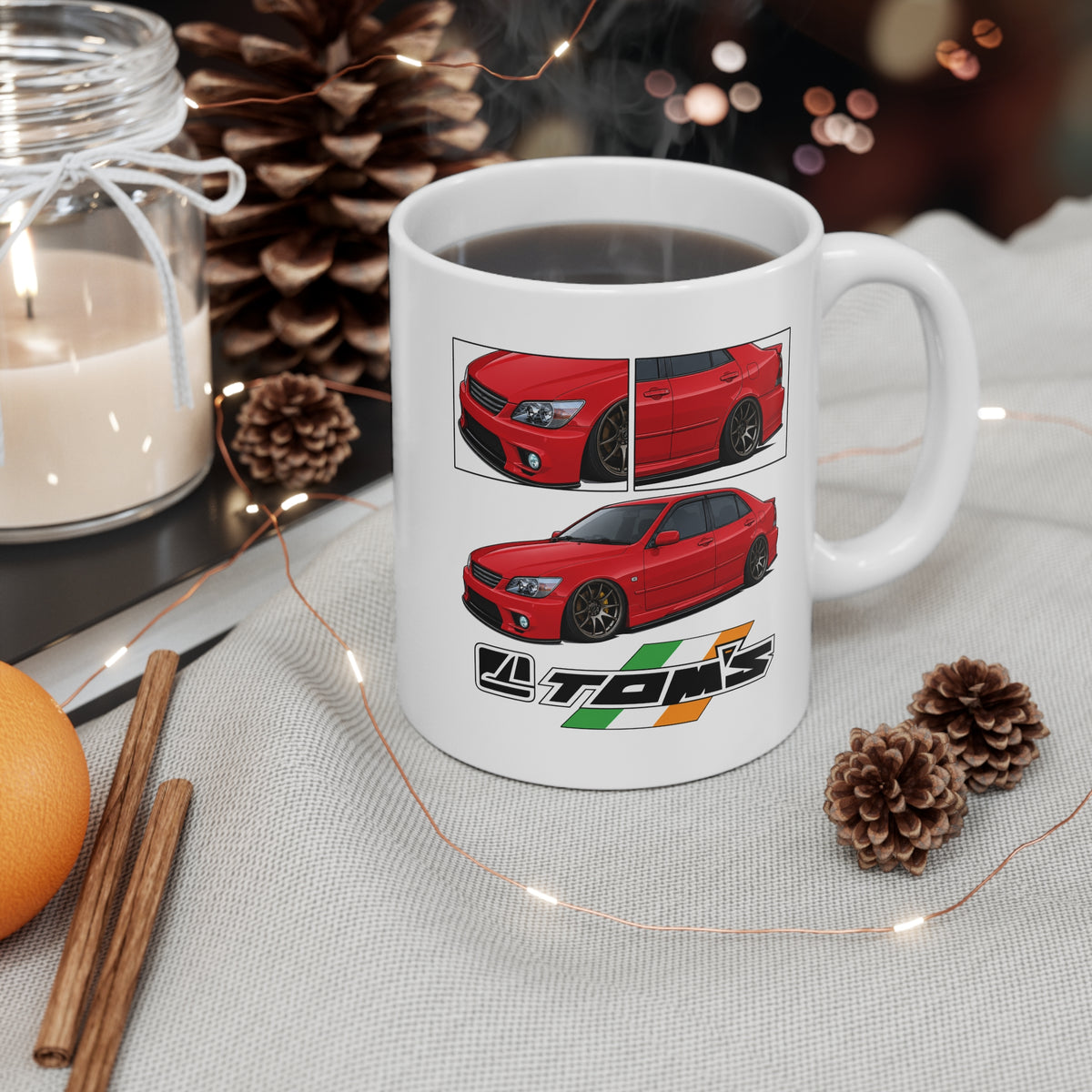 RED IS200 TRI-COLOUR TOMS MUG