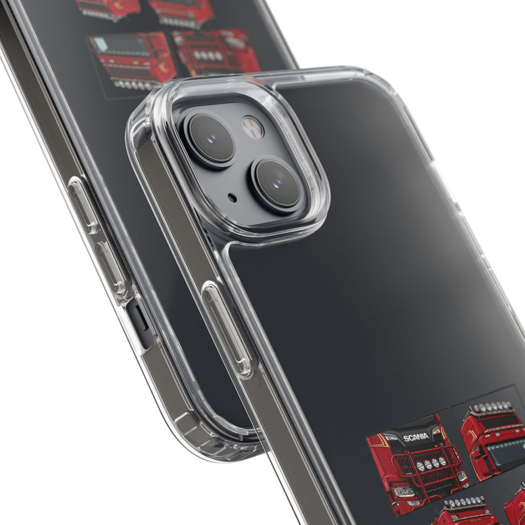 2 RED SCANIA S-SERIES PHONE CASES