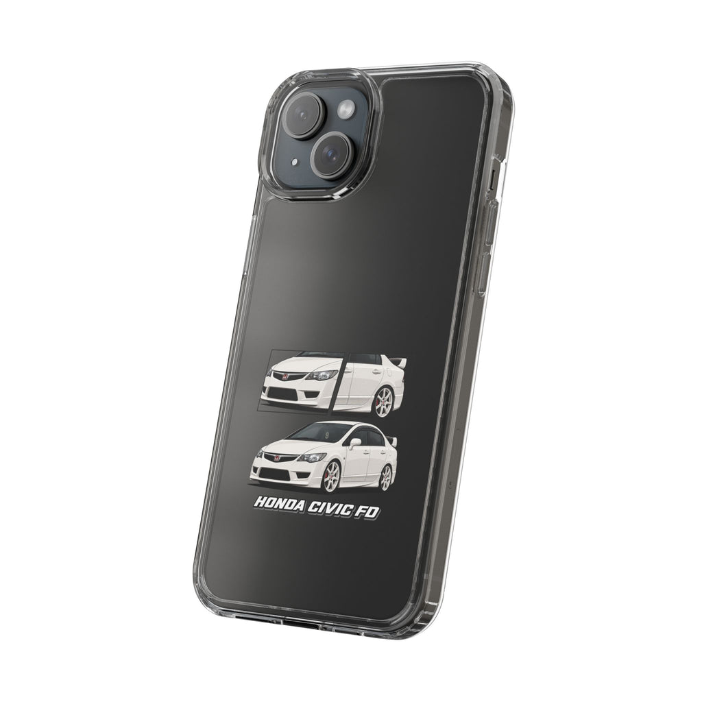 WHITE CIVIC FD PHONE CASES