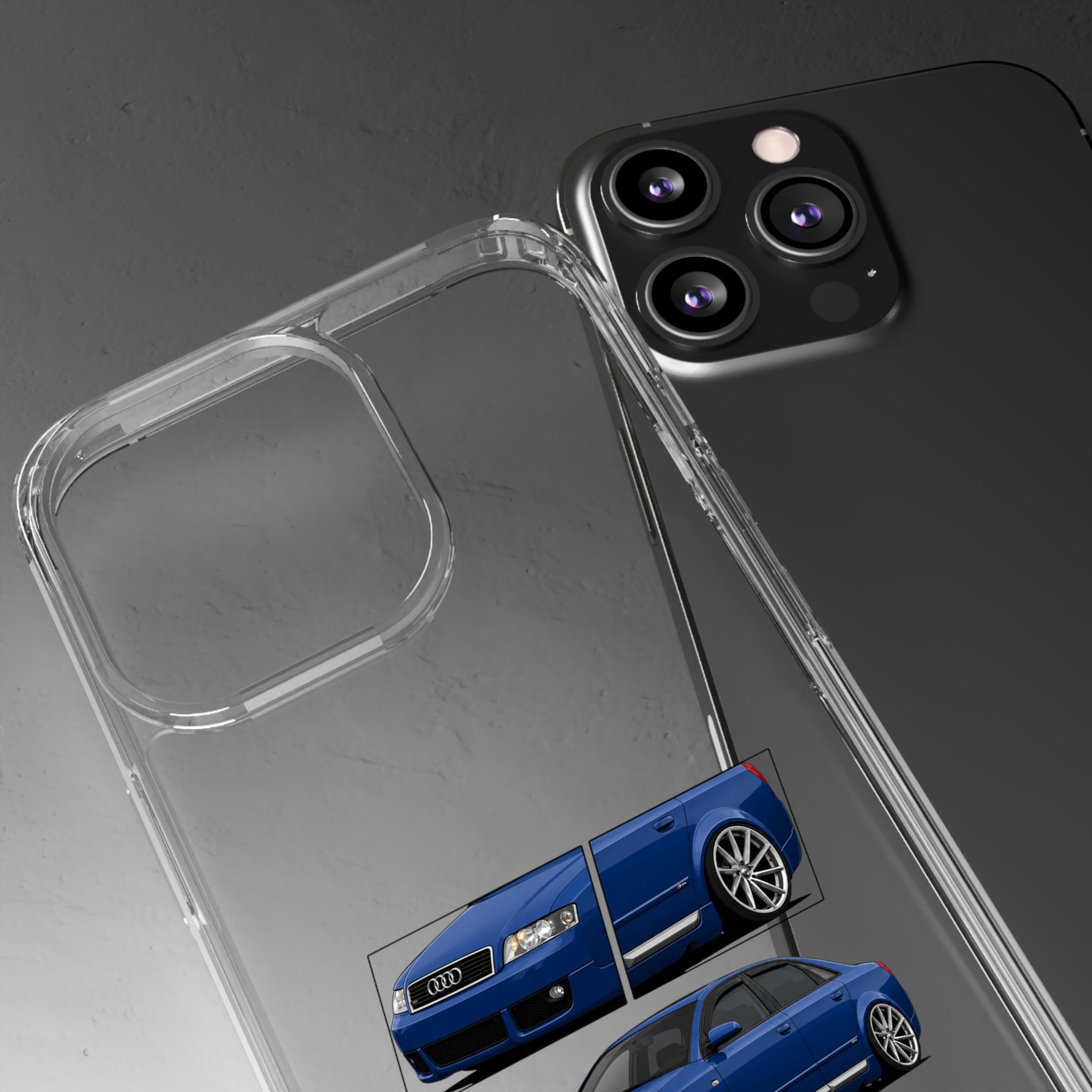 BLUE AUDI A4 B6 PHONE CASES