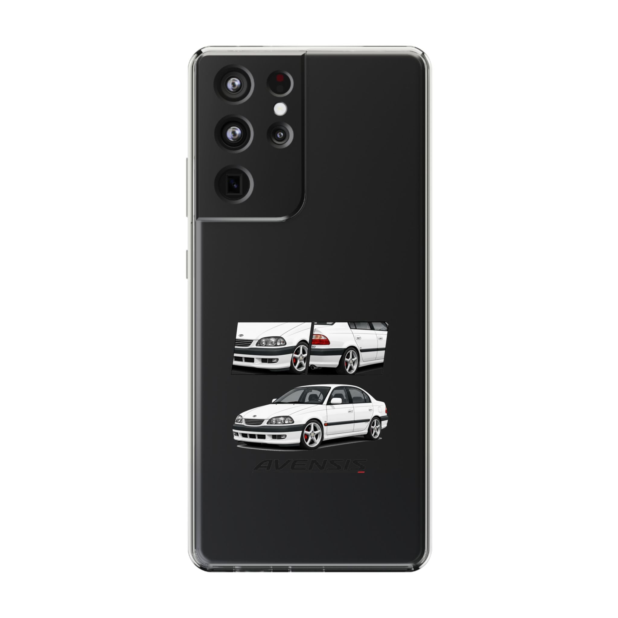 WHITE TOYOTA AVENSIS PHONE CASES