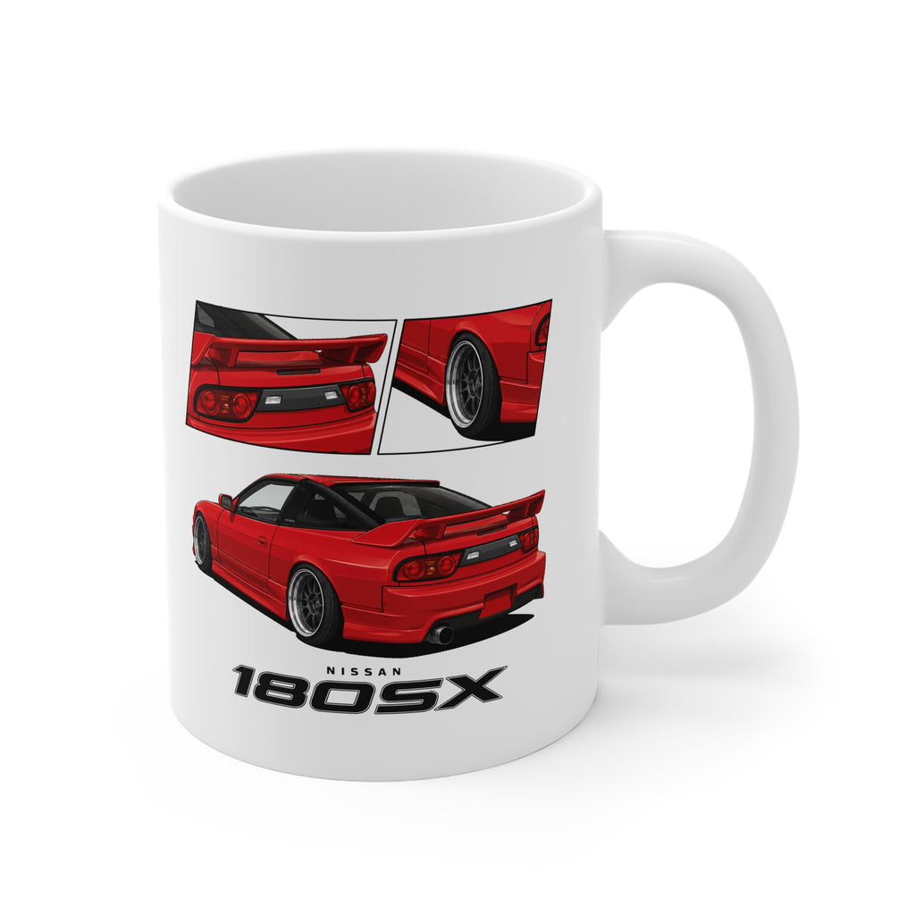 RED NISSAN 180SX MUG