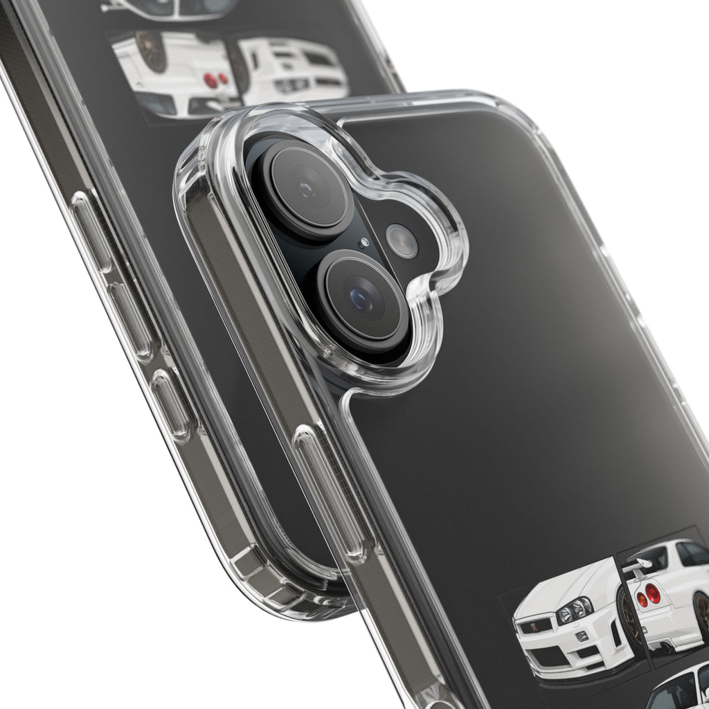 WHITE R34 GTR PHONE CASES
